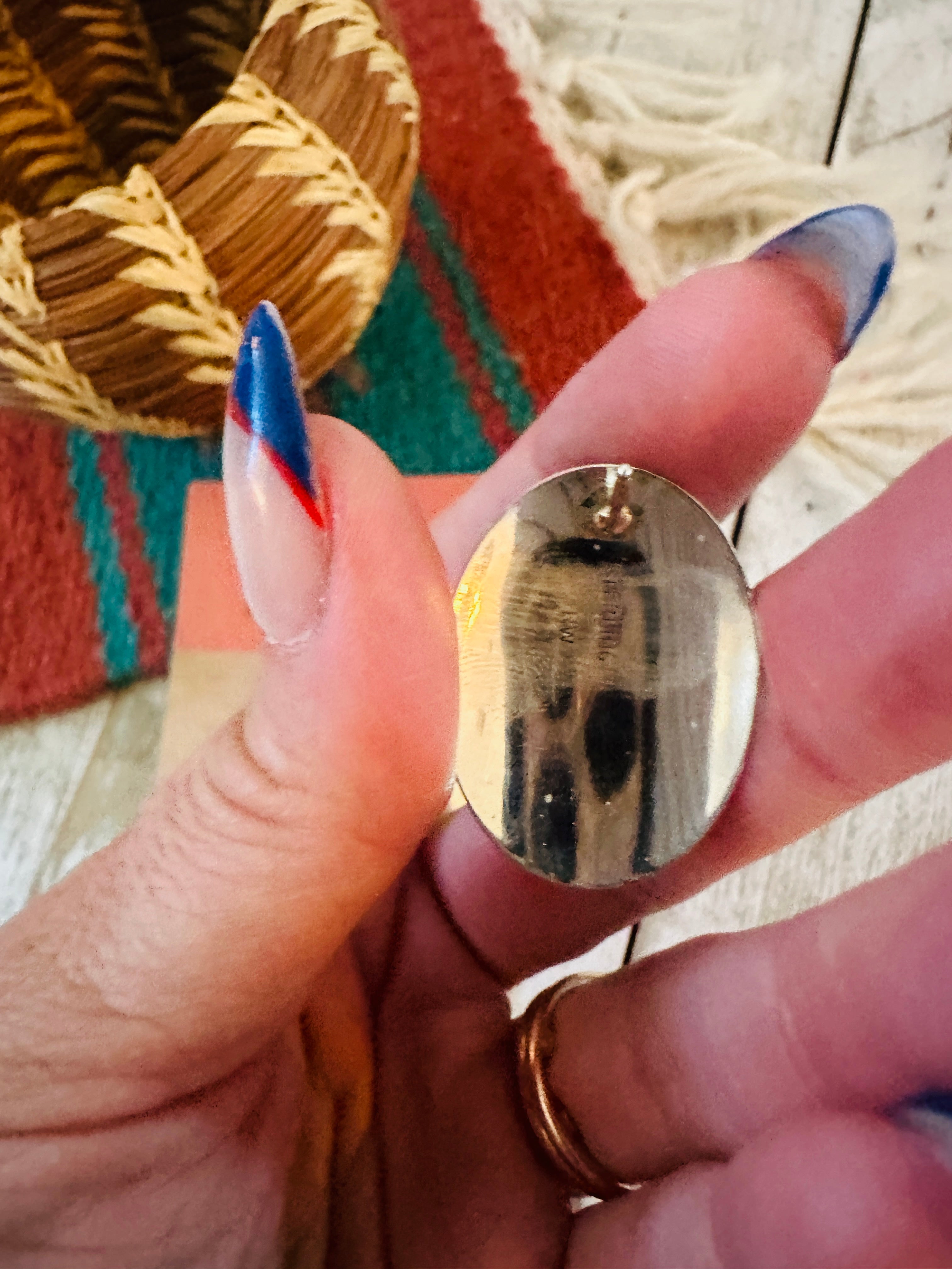 Handcrafted Malachite & Sterling Silver Post Earrings