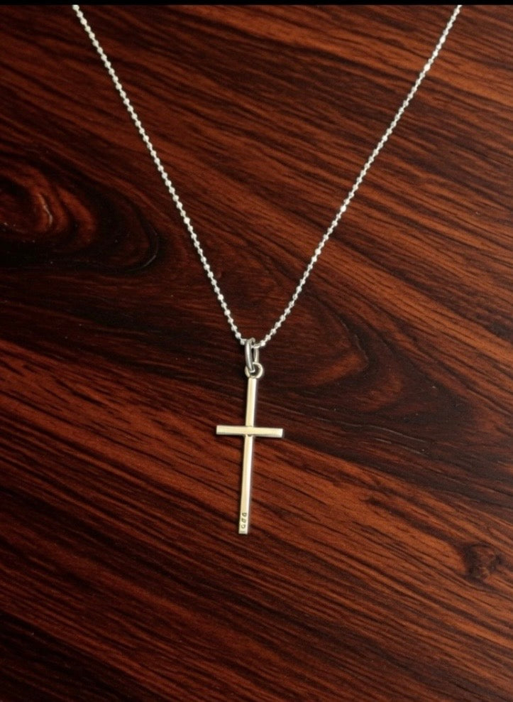 Sterling Silver Small & Simple Cross Necklace