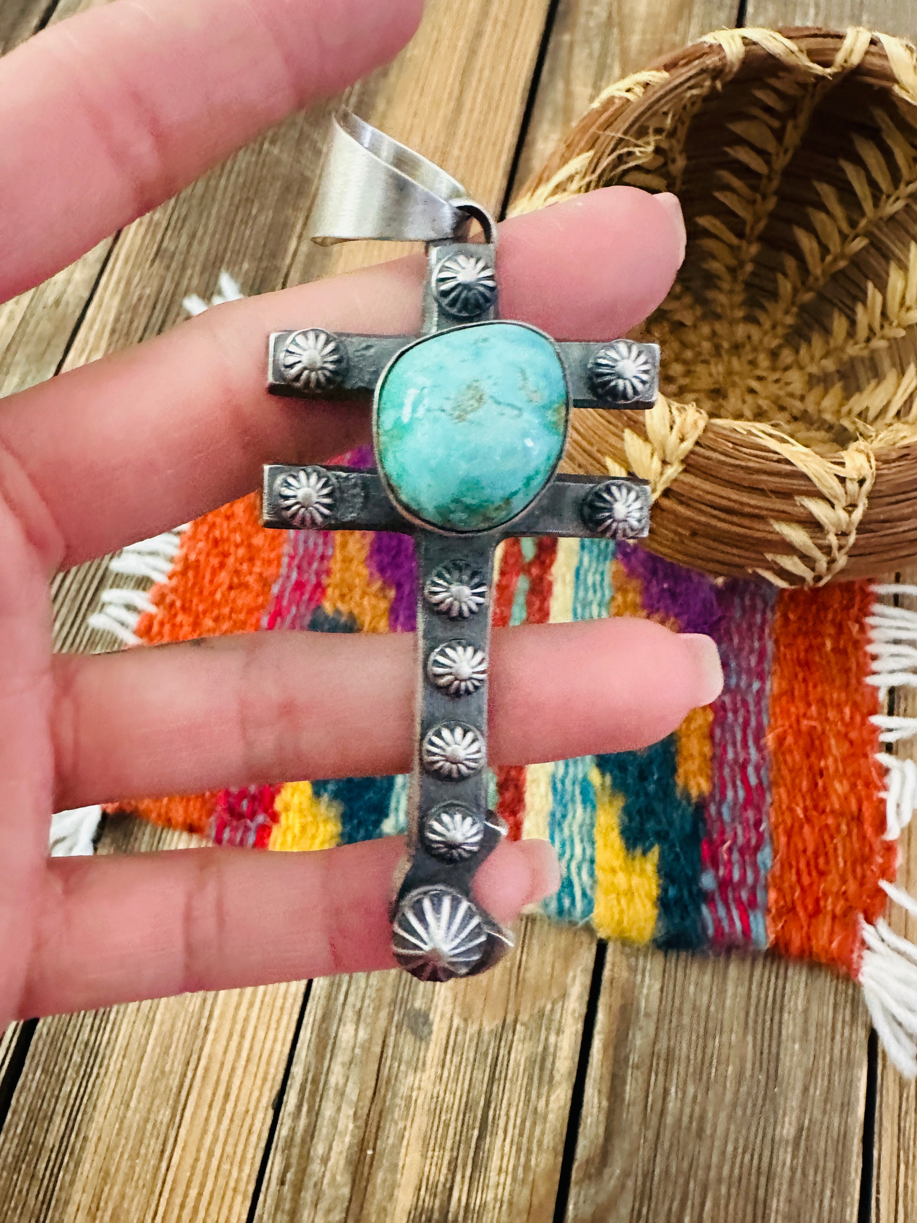 Handcrafted Sterling Silver & Turquoise Dragonfly Pendant by Chimney Butte