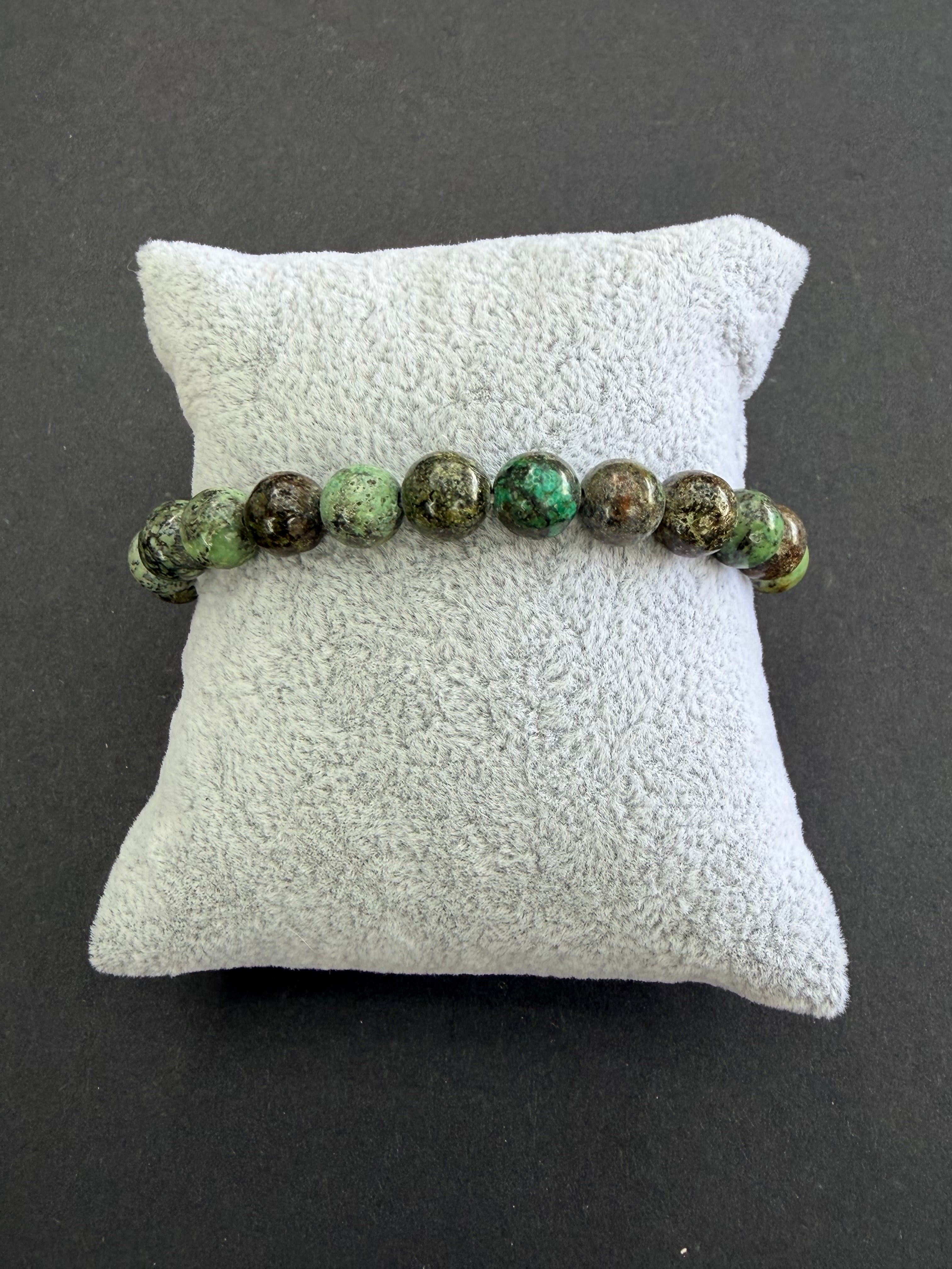 African Turquoise Jasper 8mm Beaded Stretch Bracelet