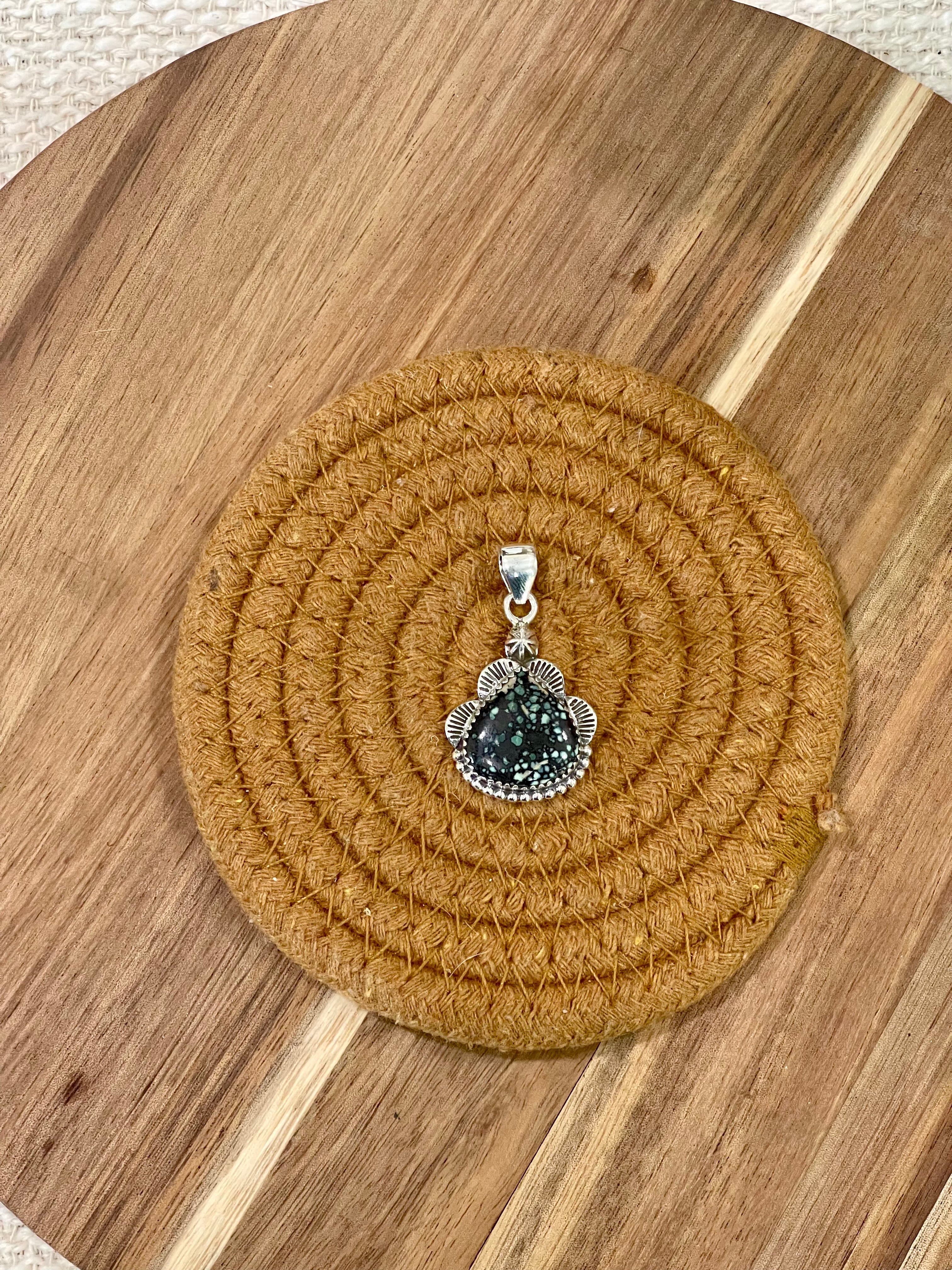 Handcrafted Sterling Silver & Variscite Pendant