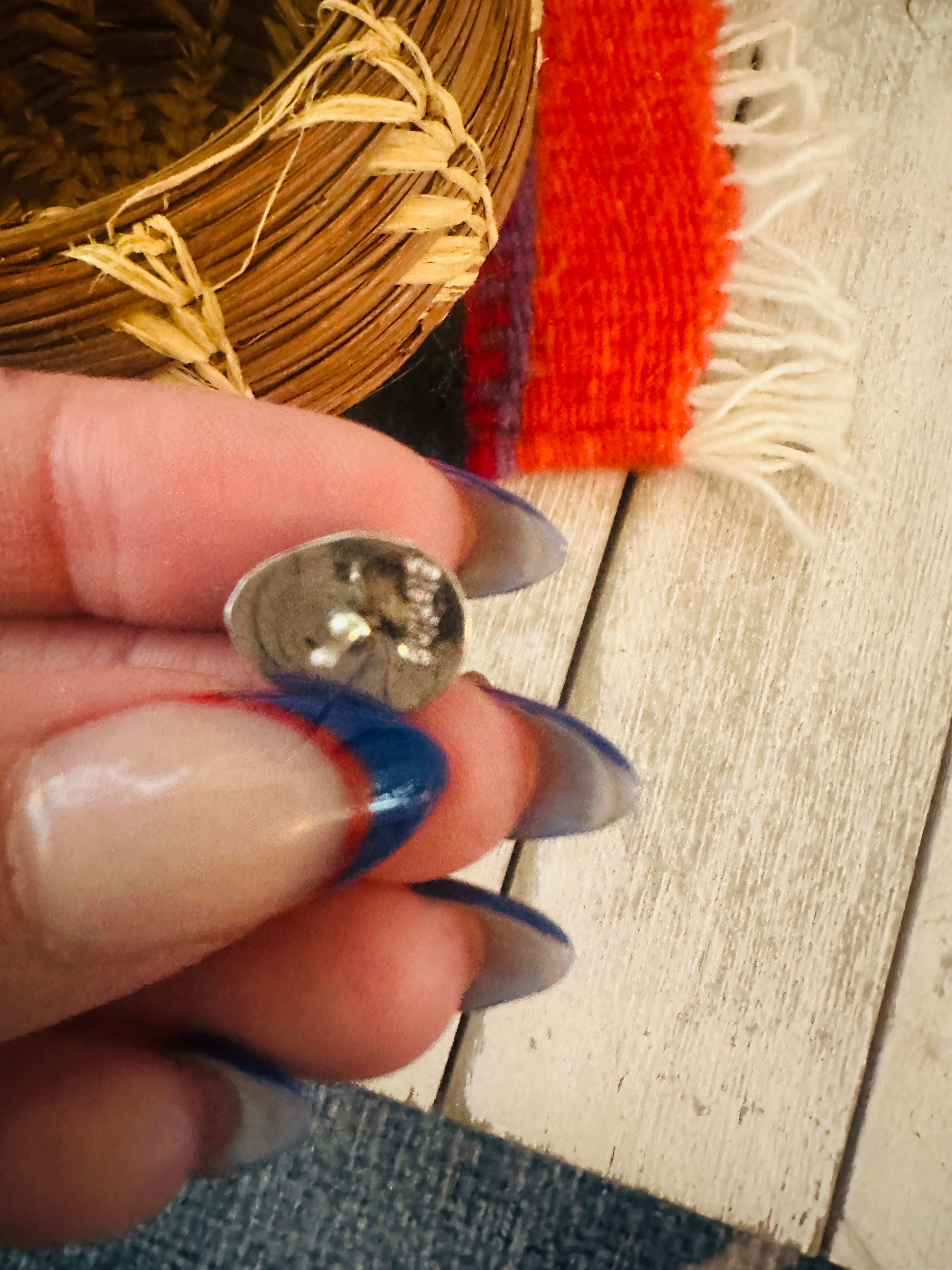 Handcrafted Onyx & Sterling Silver Bear Paw Stud Earrings