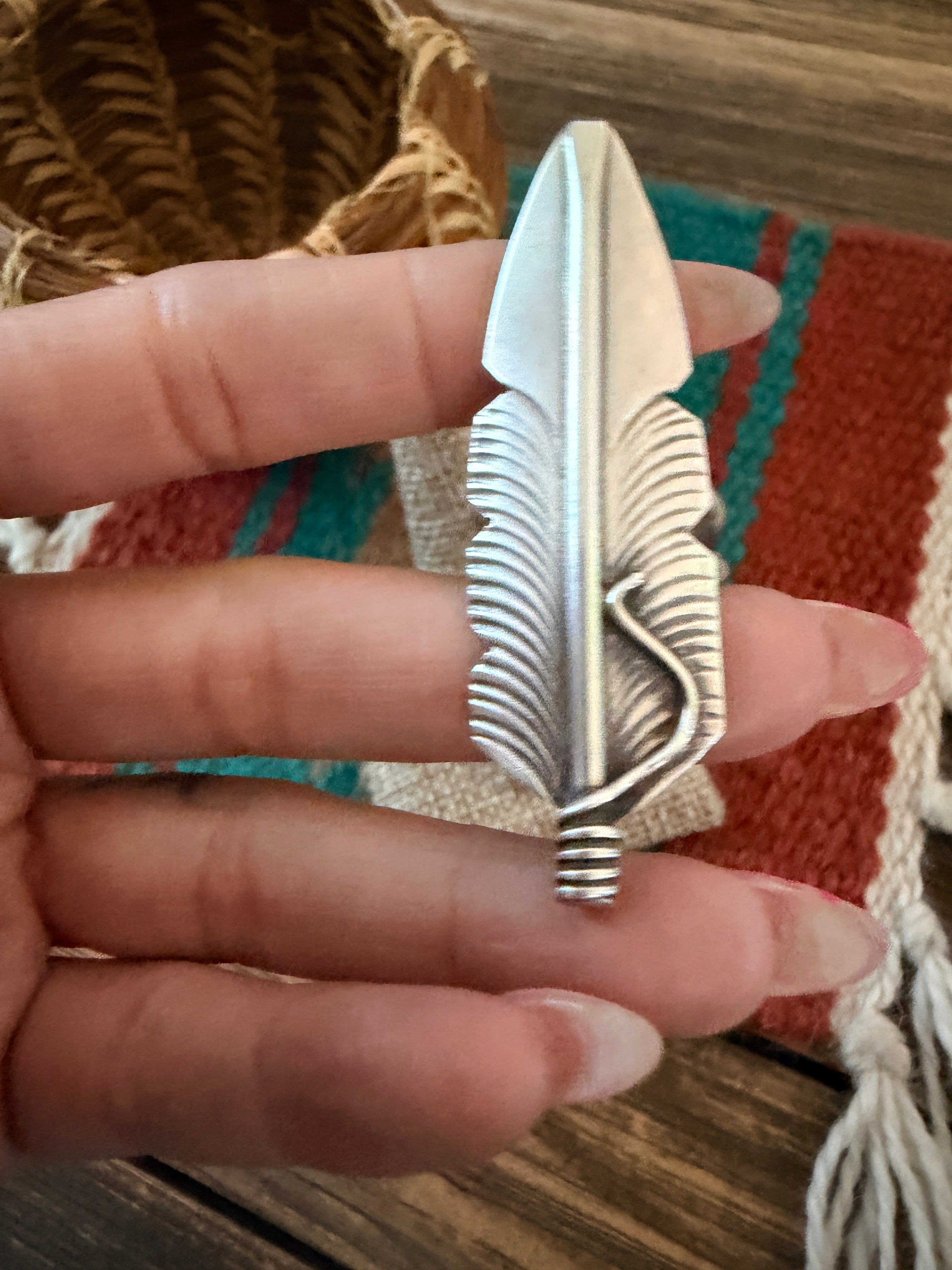 Handcrafted Sterling Silver Feather Ring