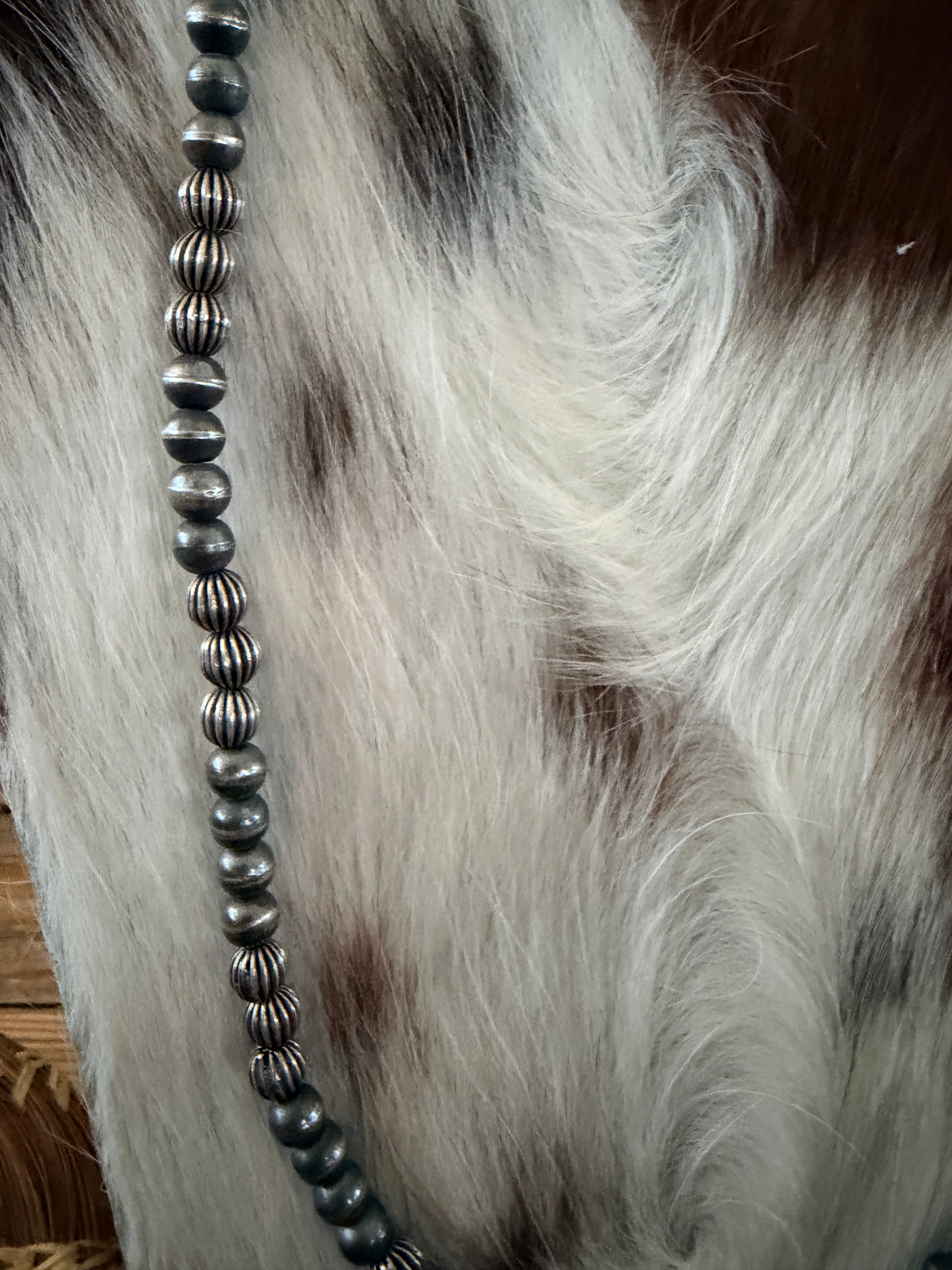Handcrafted Sterling Silver Pearl 28” Mixed Bead Necklace