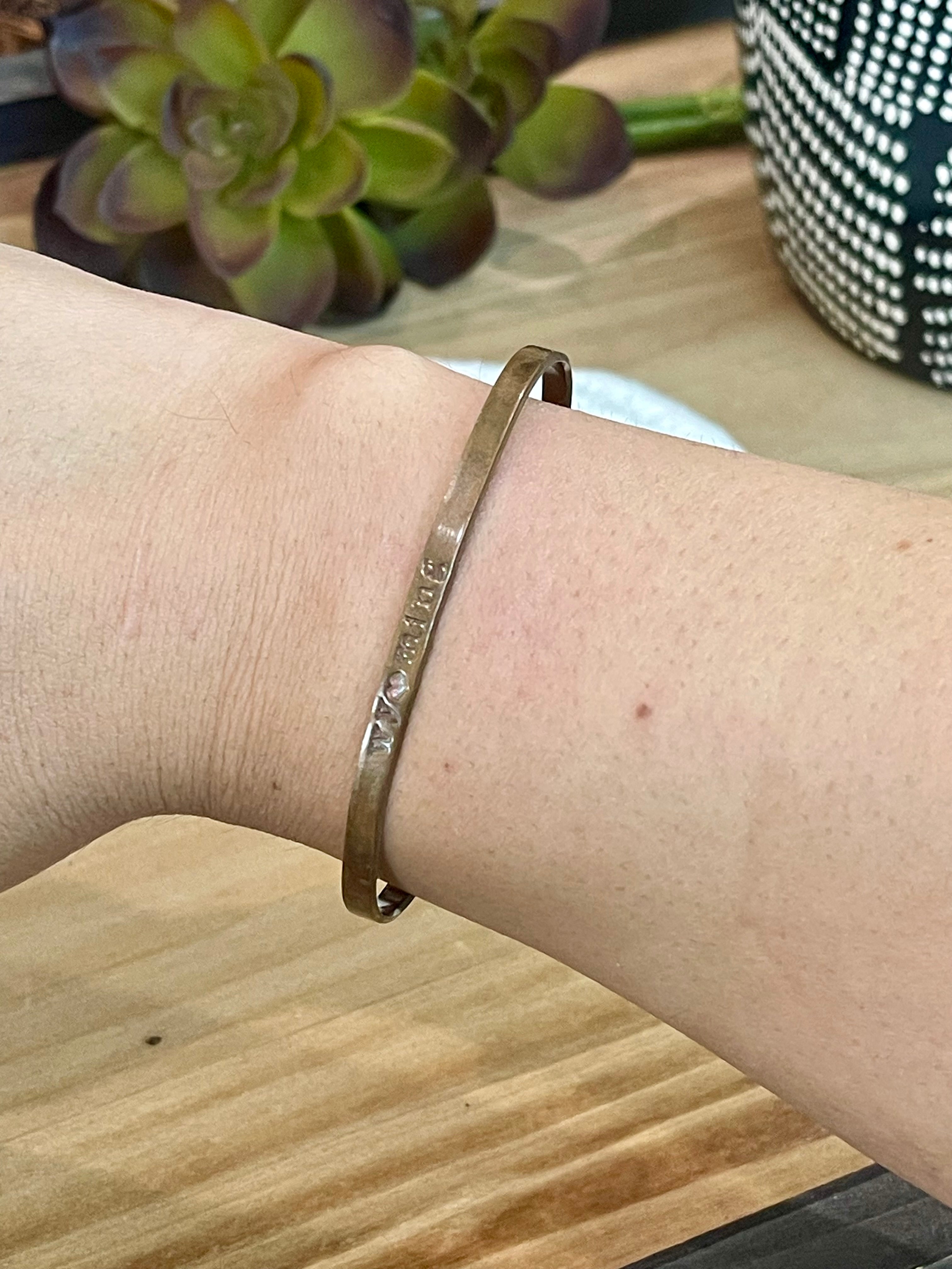 Vintage Handmade Wyoming Copper Cuff