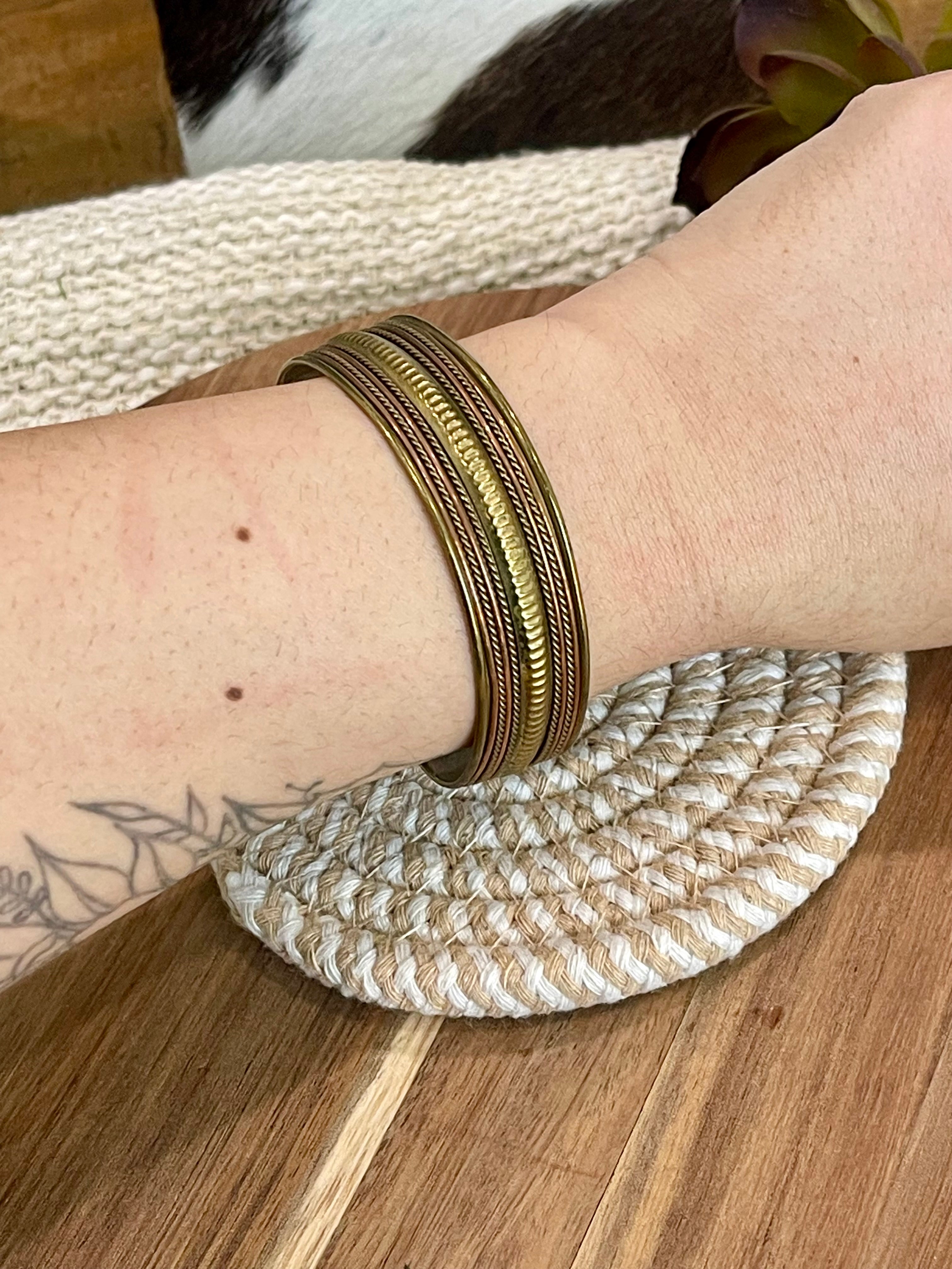 Vintage Handmade Copper Cuff