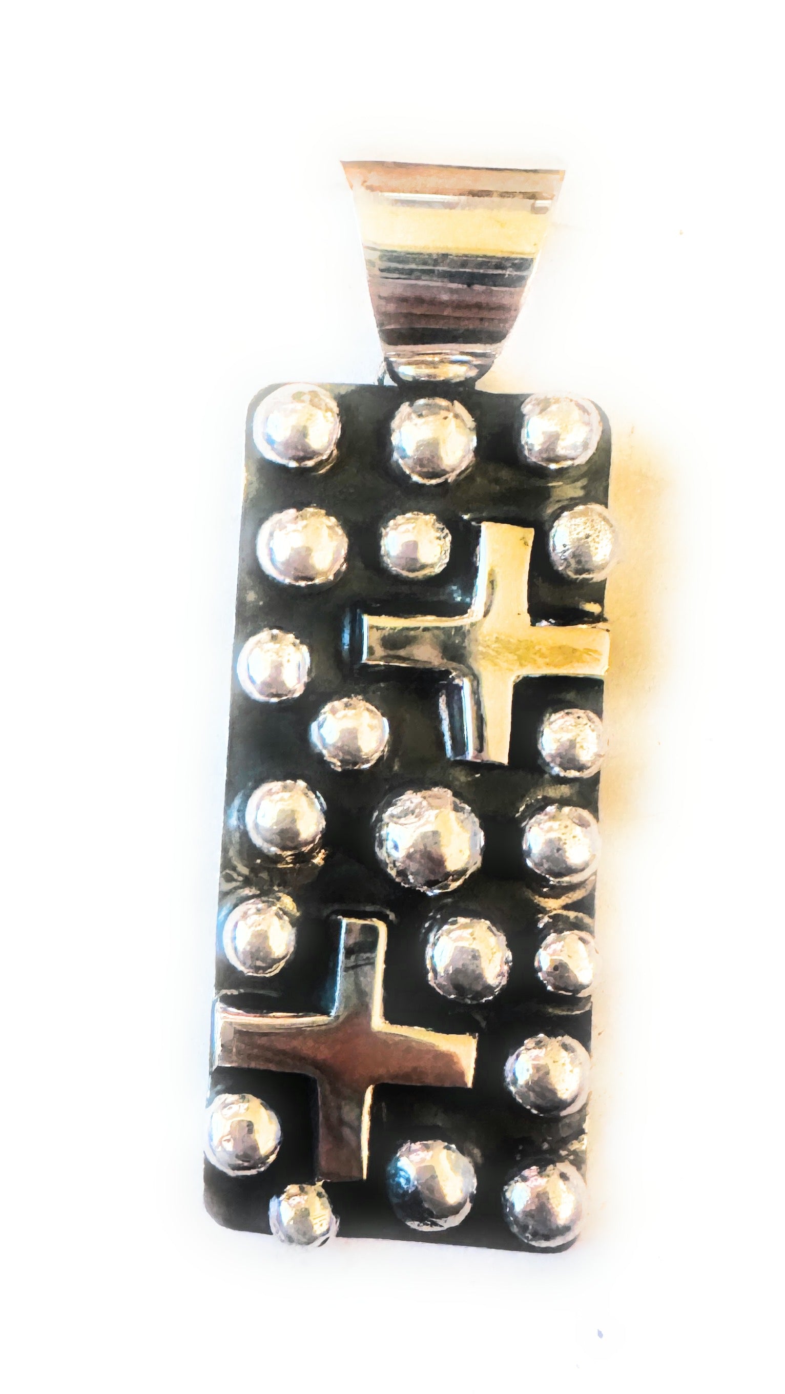 Handcrafted Sterling Silver Cross Pendant by Chimney Butte