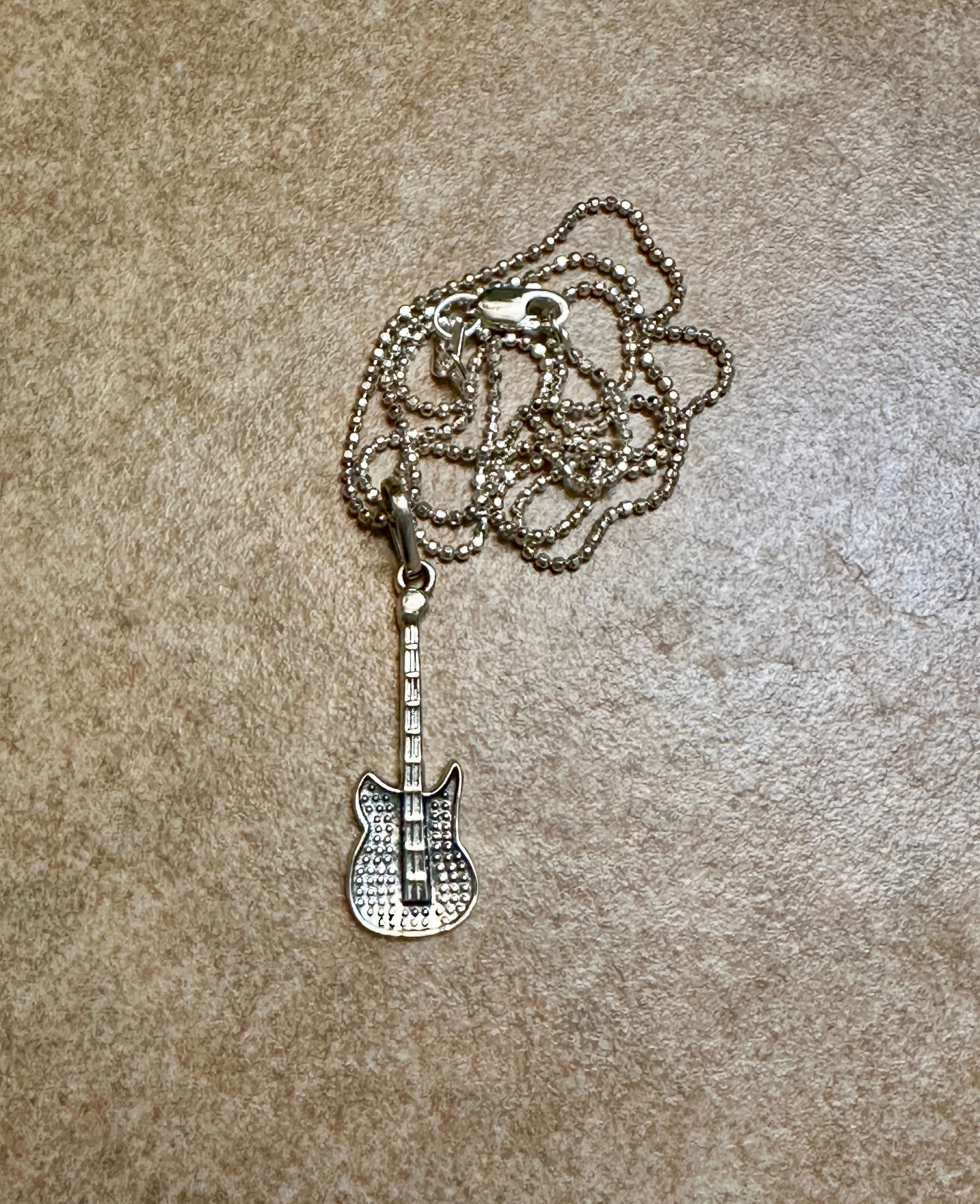 Guitar Pendant Necklace