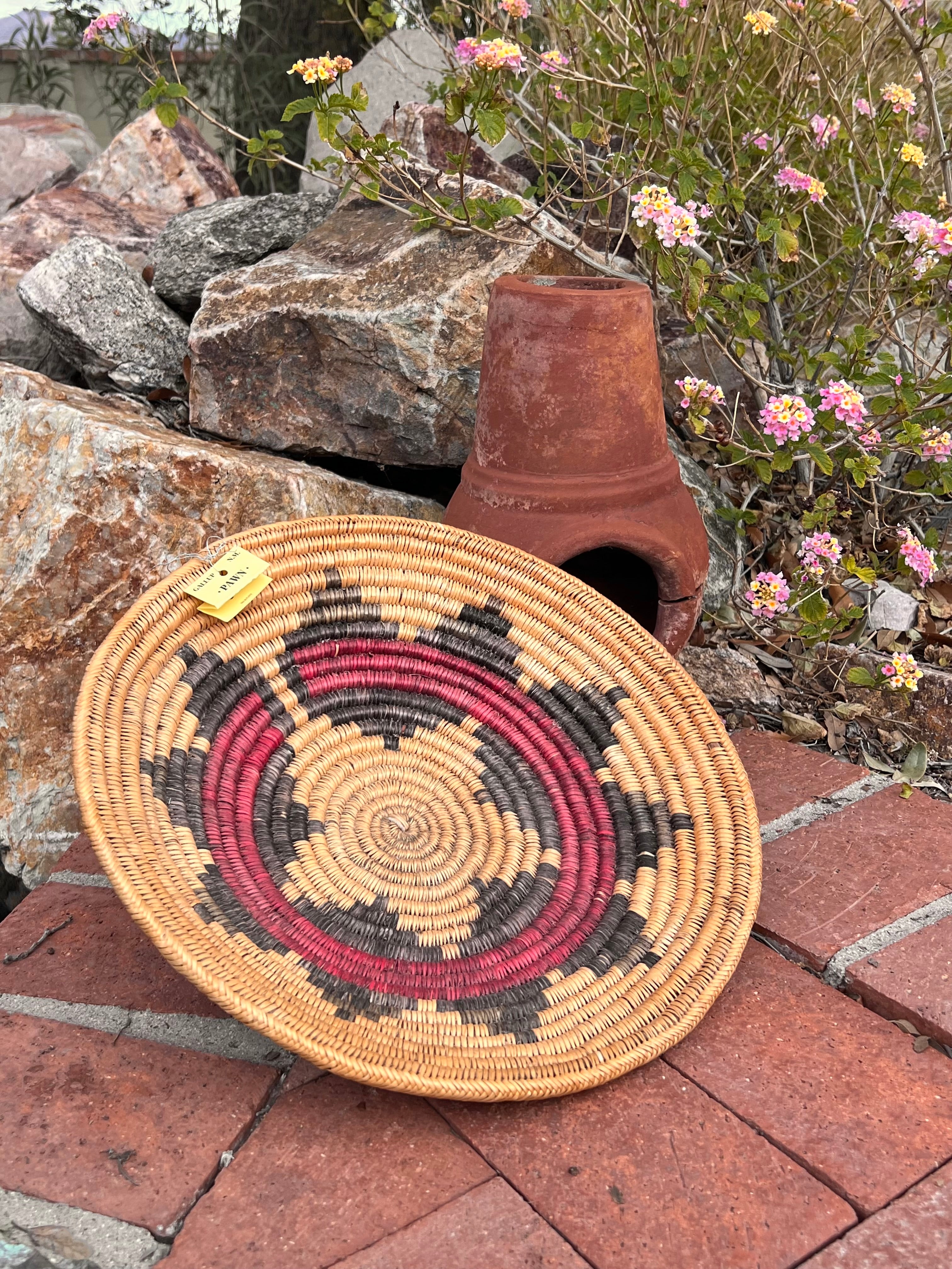 Old Pawn Handcrafted Woven Basket #8