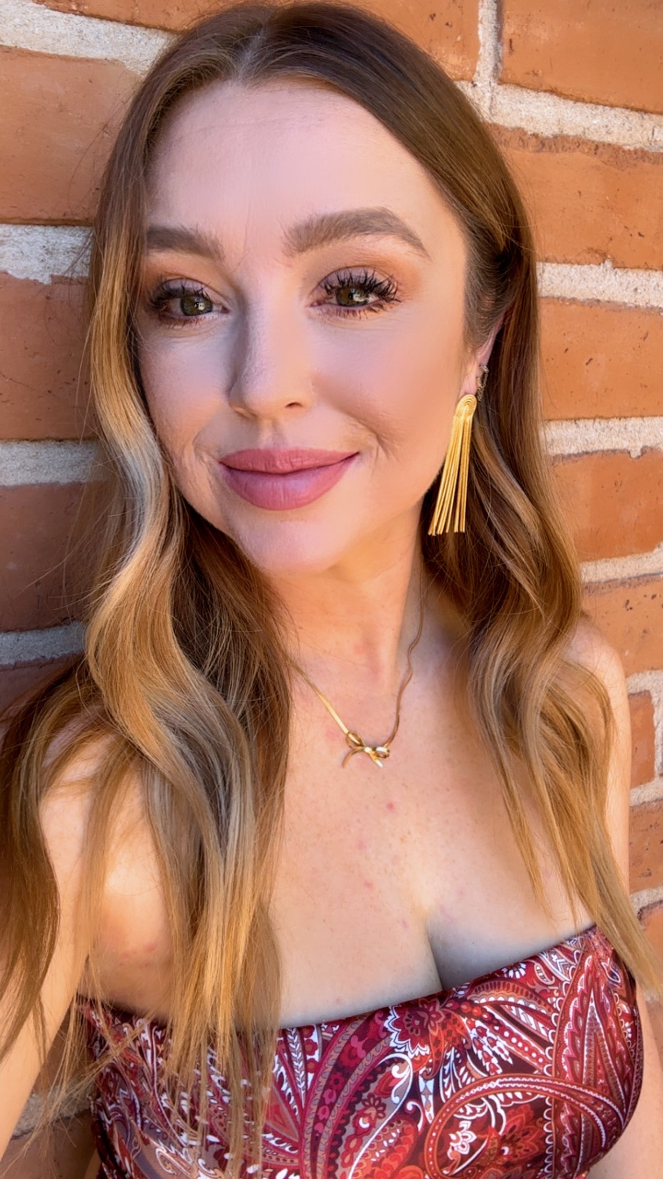 “The Golden Collection” MINI BOW NECKLACE Handmade 18k Gold Plated Necklace