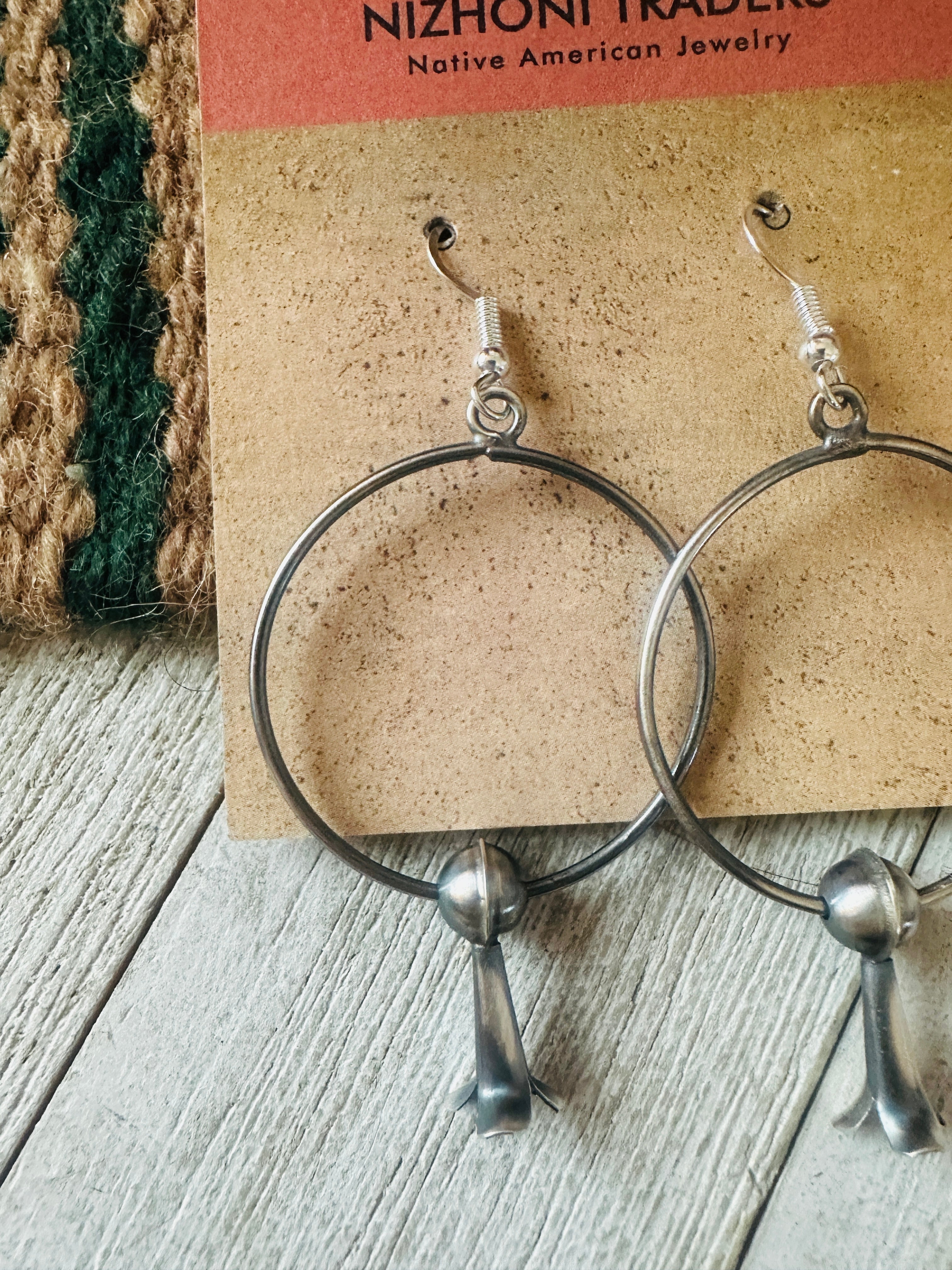 Handcrafted Sterling Silver Blossom Hoop Earrings