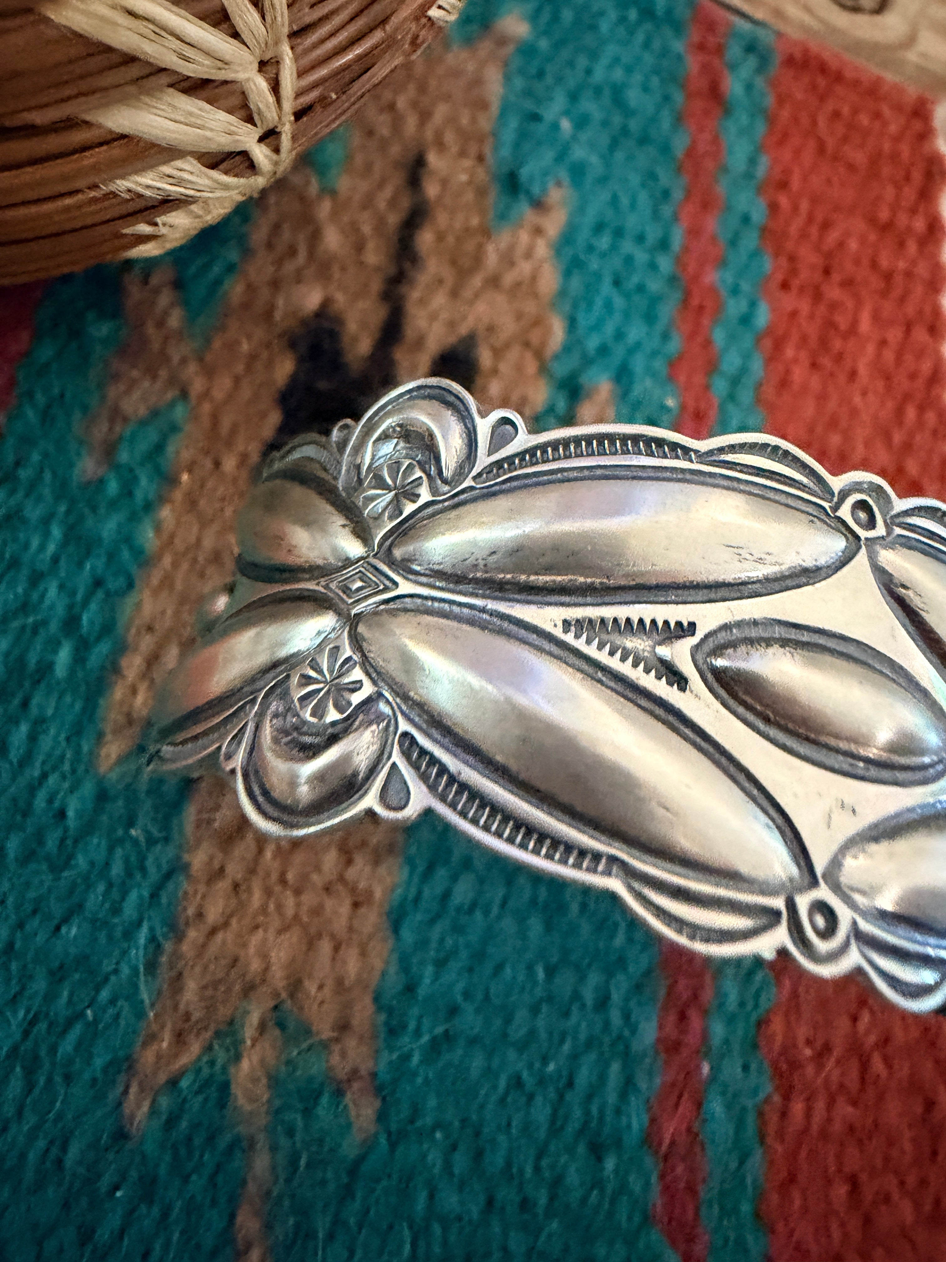 Handcrafted Sterling Silver Cuff Bracelet by Roland Dixson