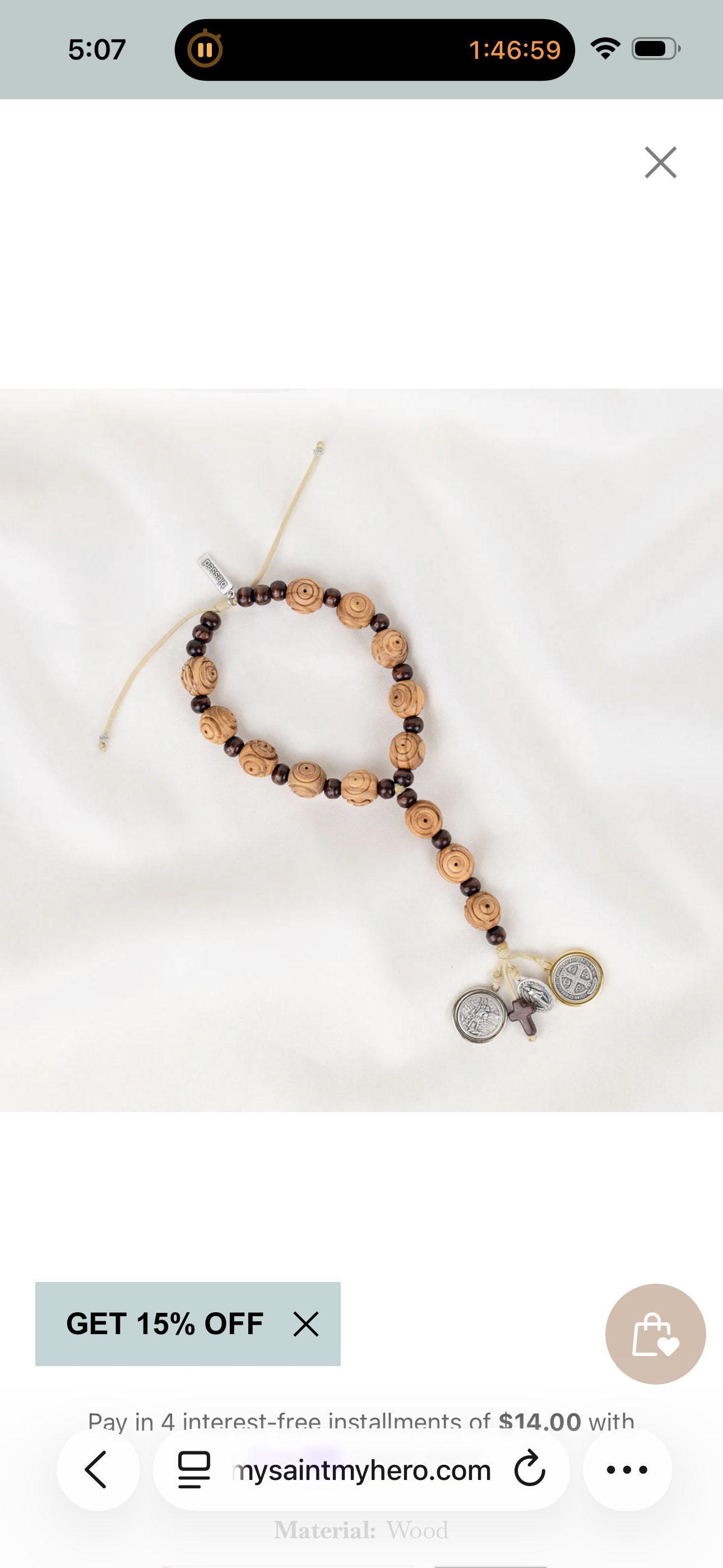 Blessings for Your Home Lava Bead Door Hanger