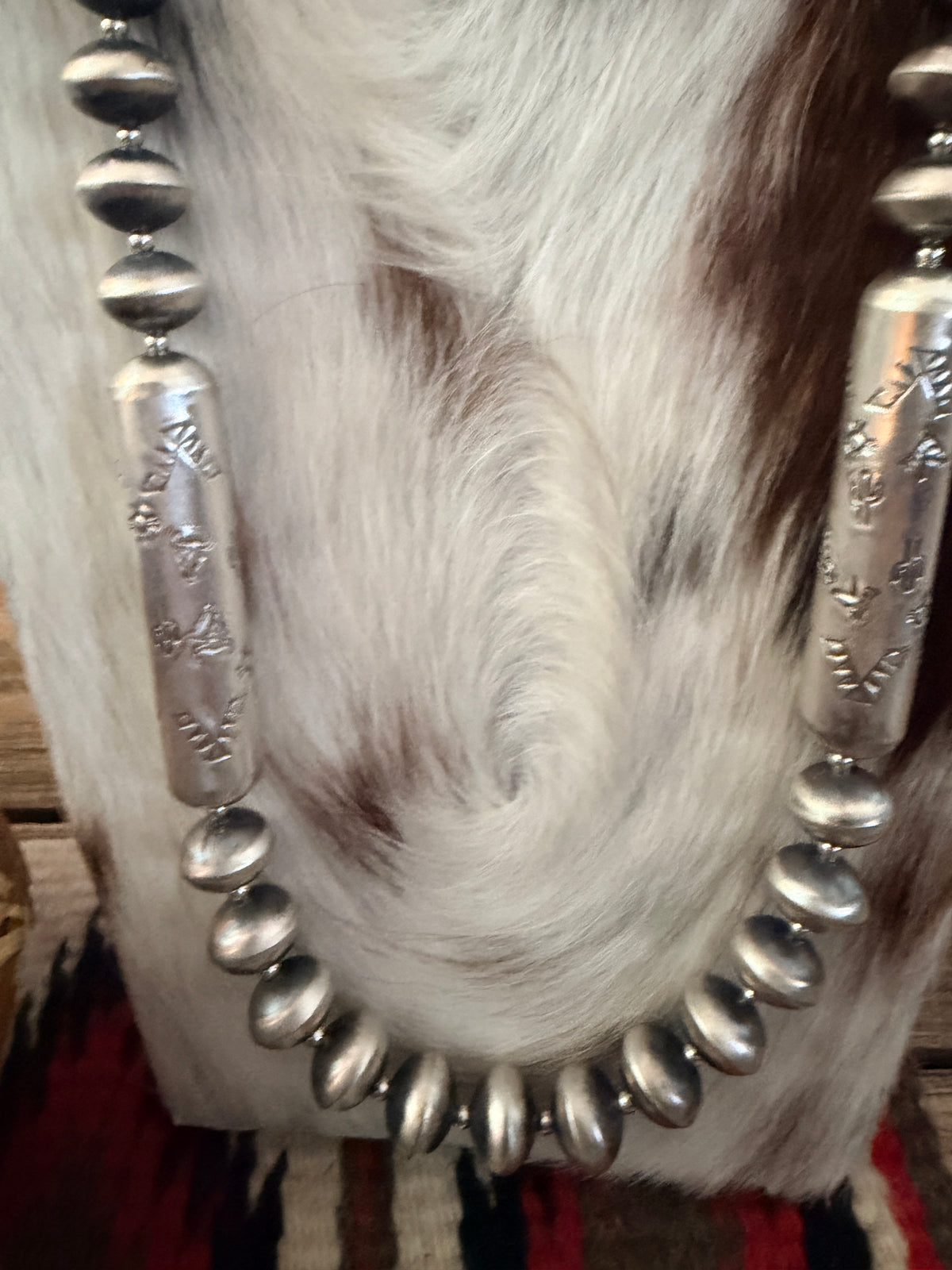 Handcrafted Sterling Silver Beaded Necklace and Earring Set