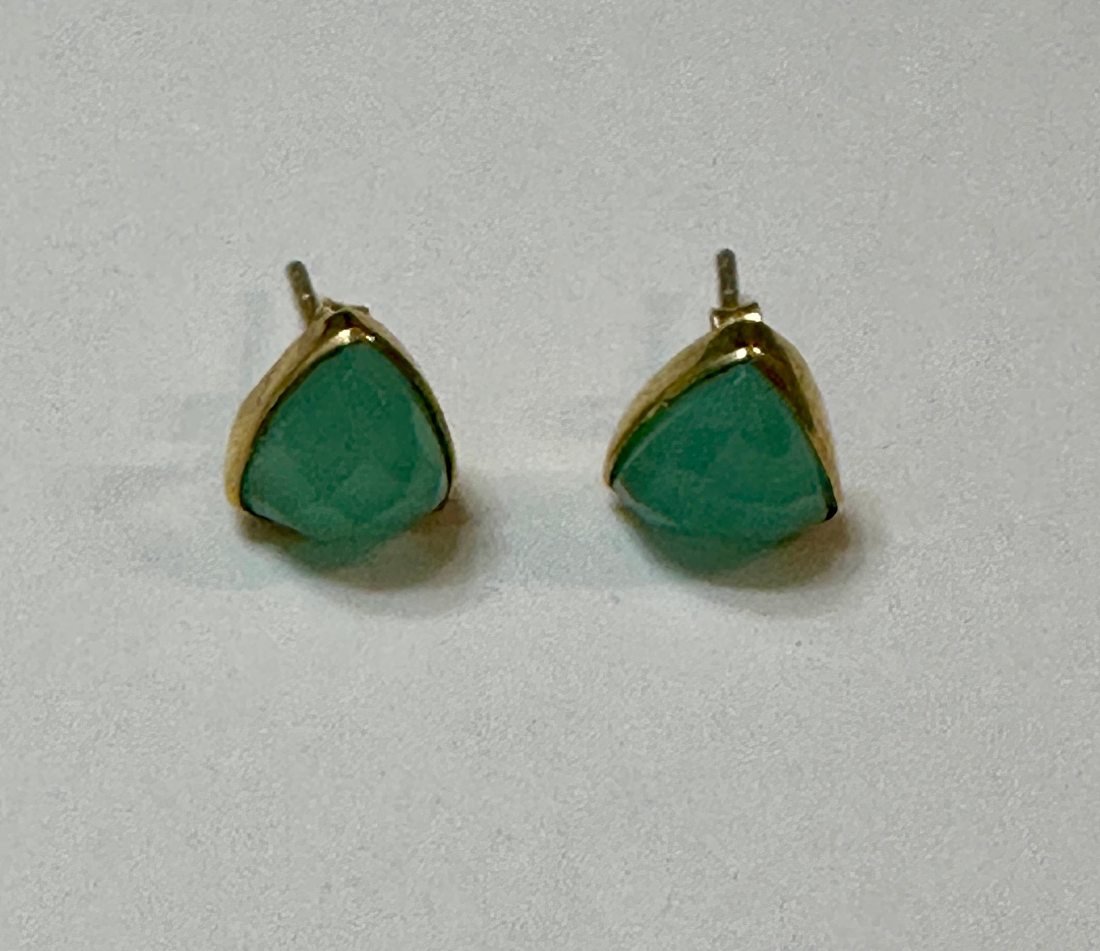Chalcedony Gold Plated Earrings
