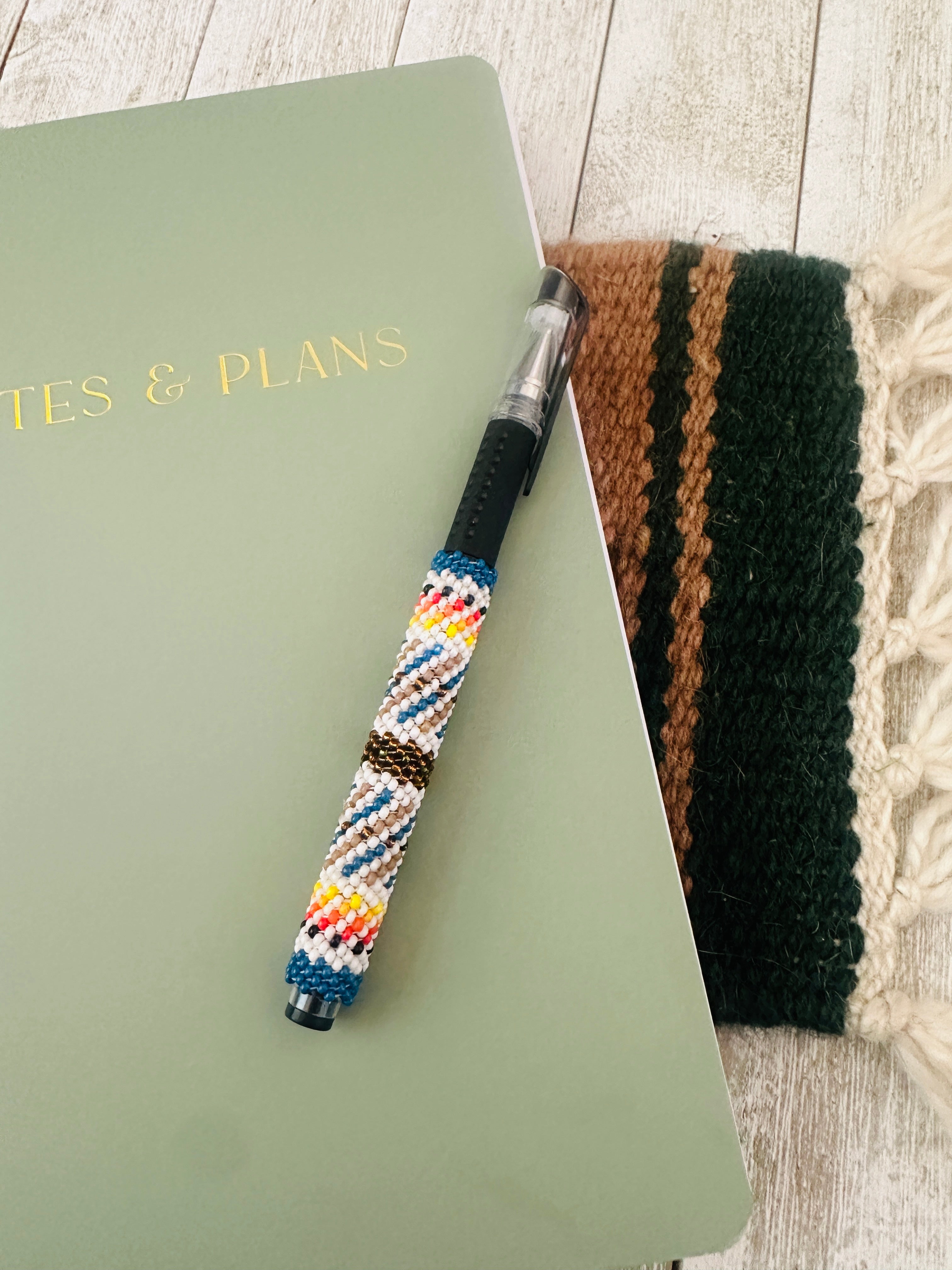Handcrafted Muticolor Beaded Pen