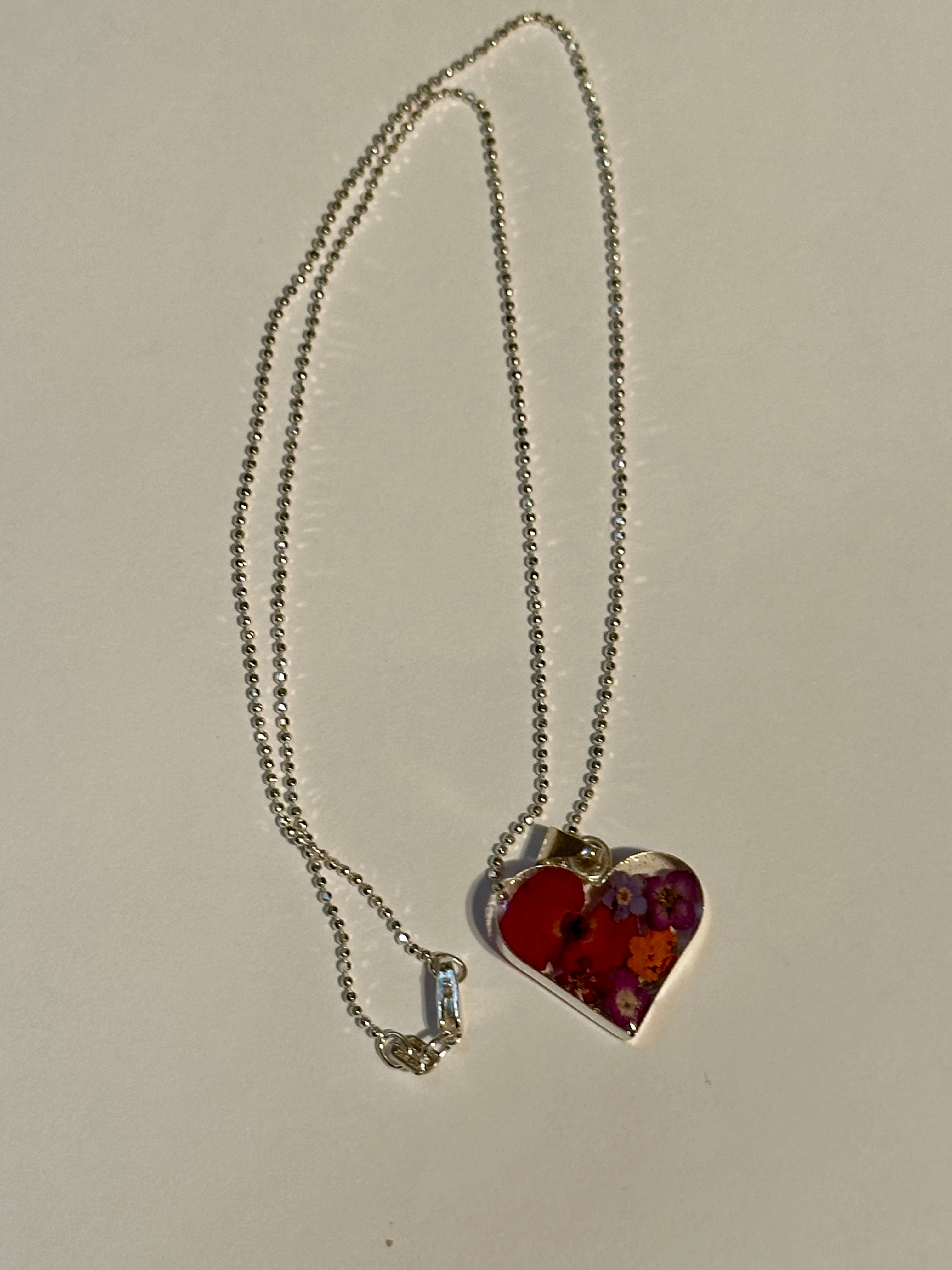 Primavera Heart Sterling Silver Necklace