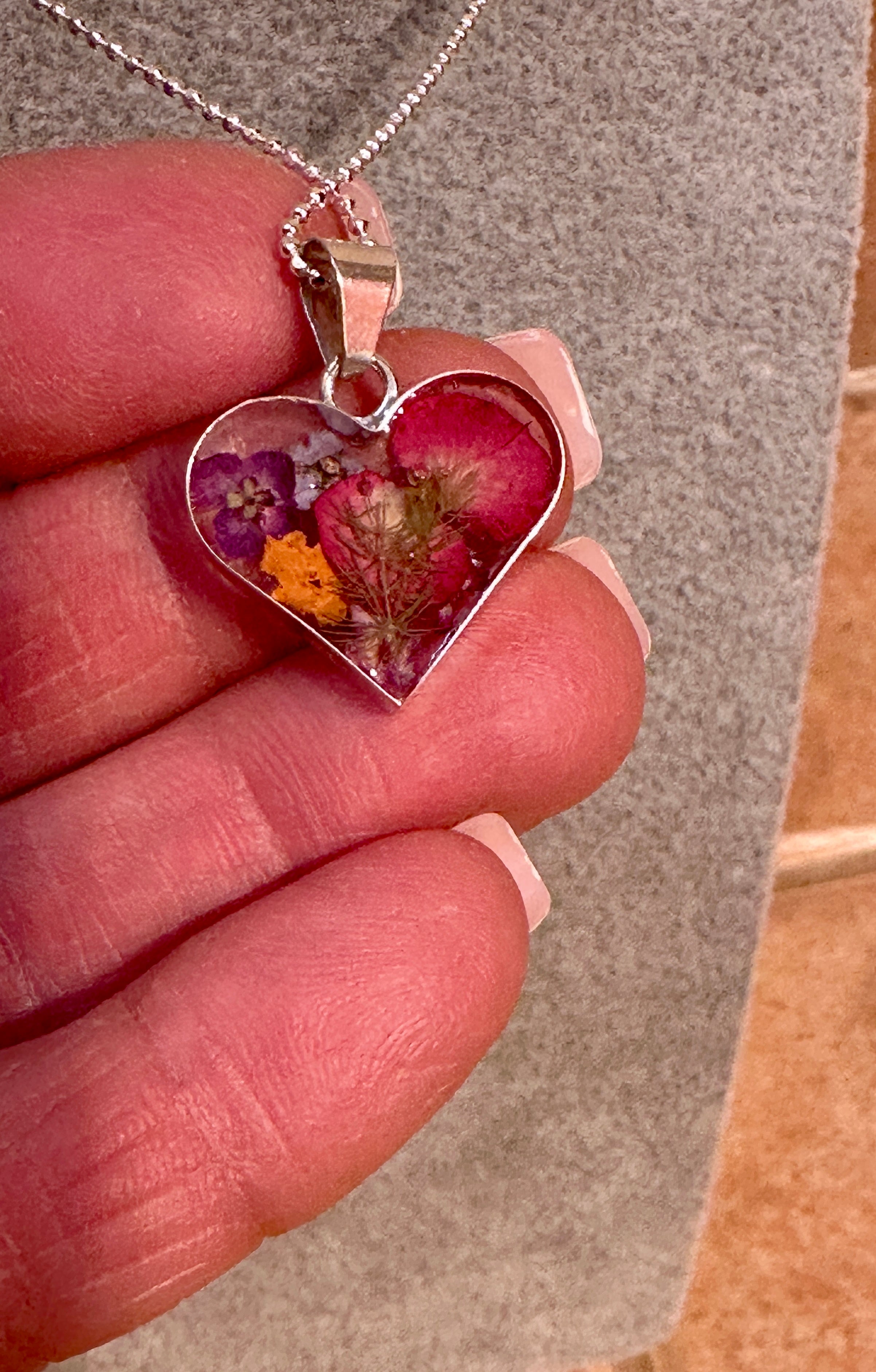 Primavera Heart Sterling Silver Necklace