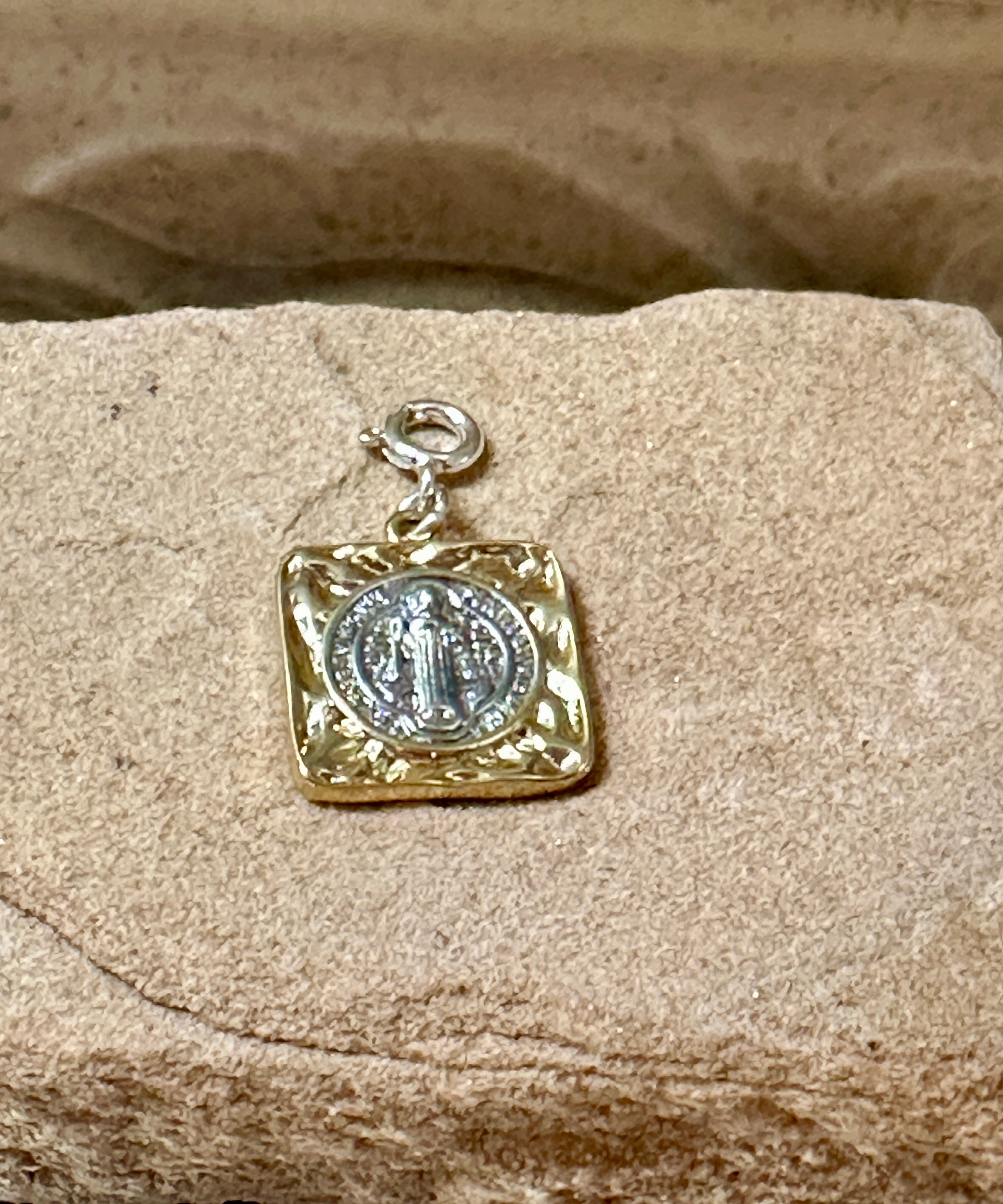 Sterling Silver Saint Benedict Charm