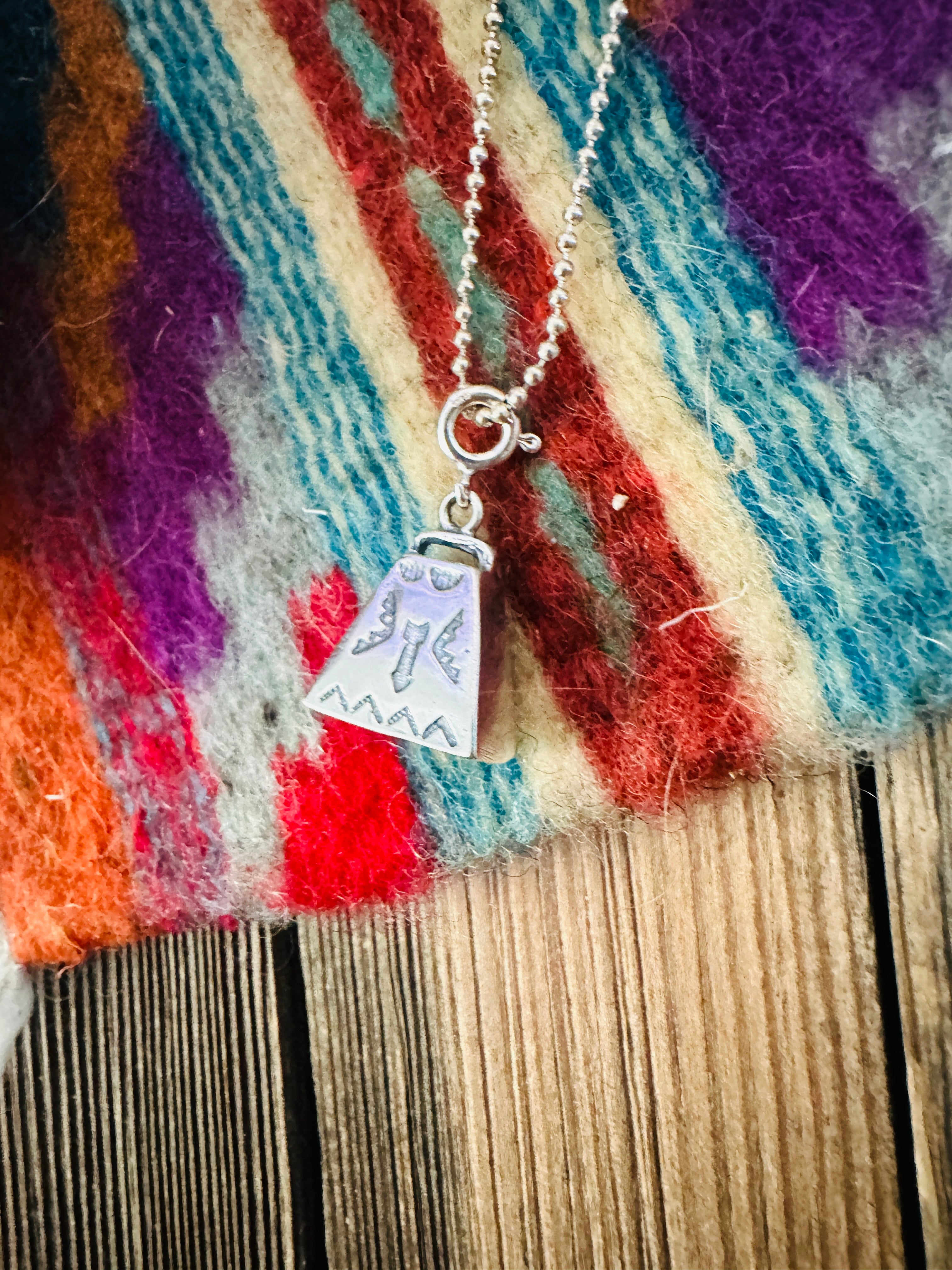 Handcrafted Sterling Silver Bell Charm