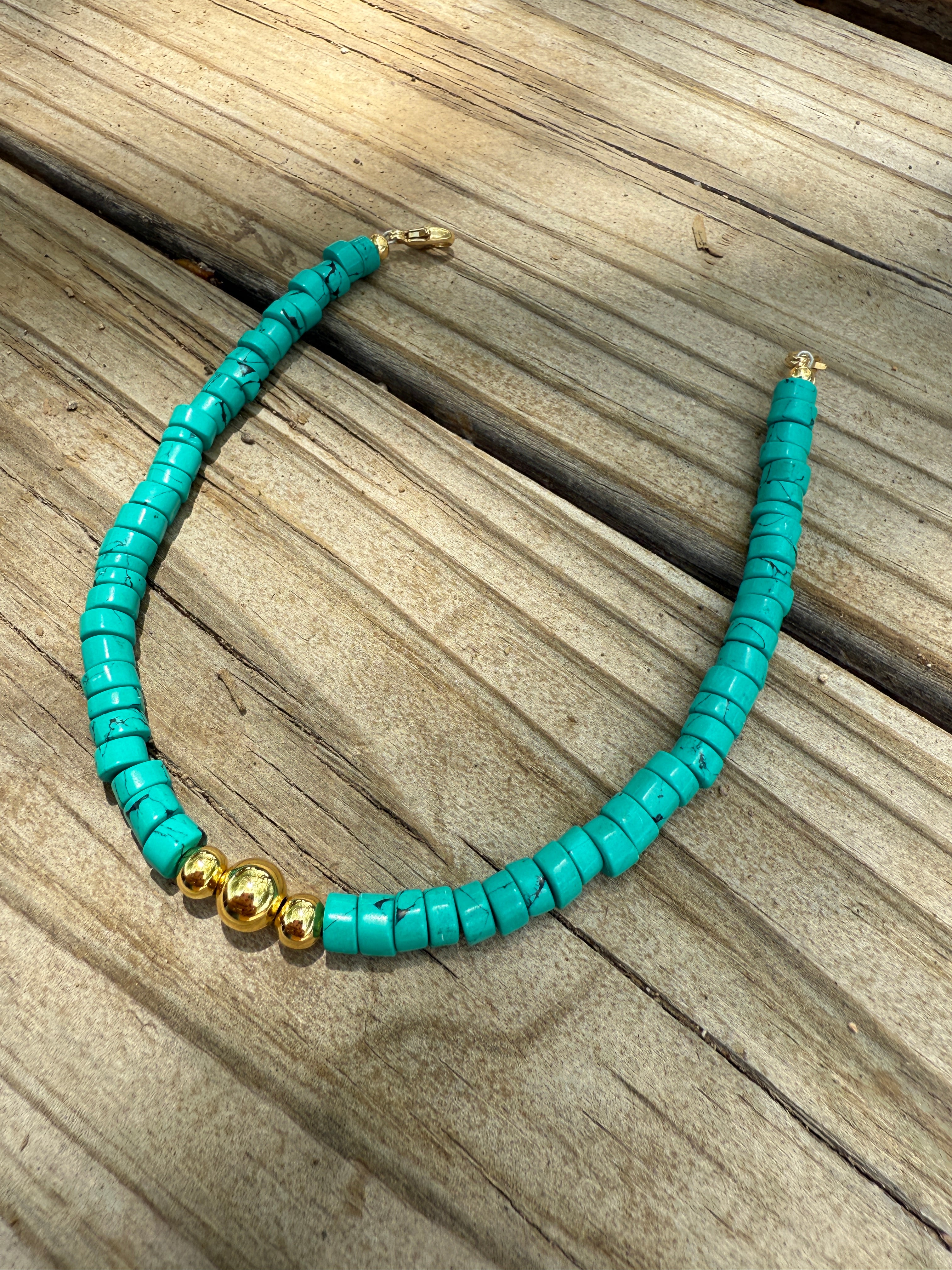 “The Golden Collection” Handmade Turquoise Hat Band