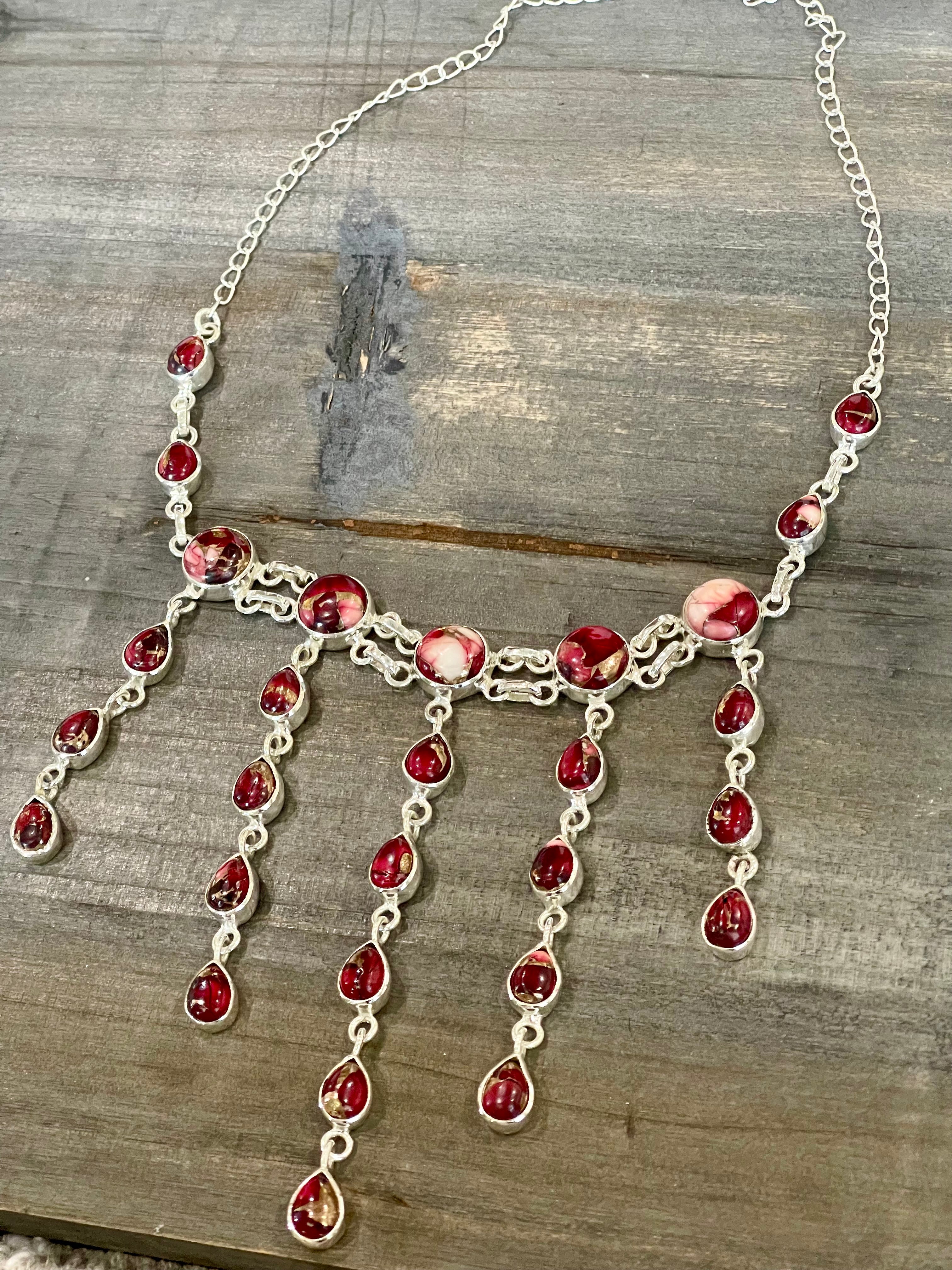 Beautiful Handmade Sterling Silver Dahlia Rose Necklace