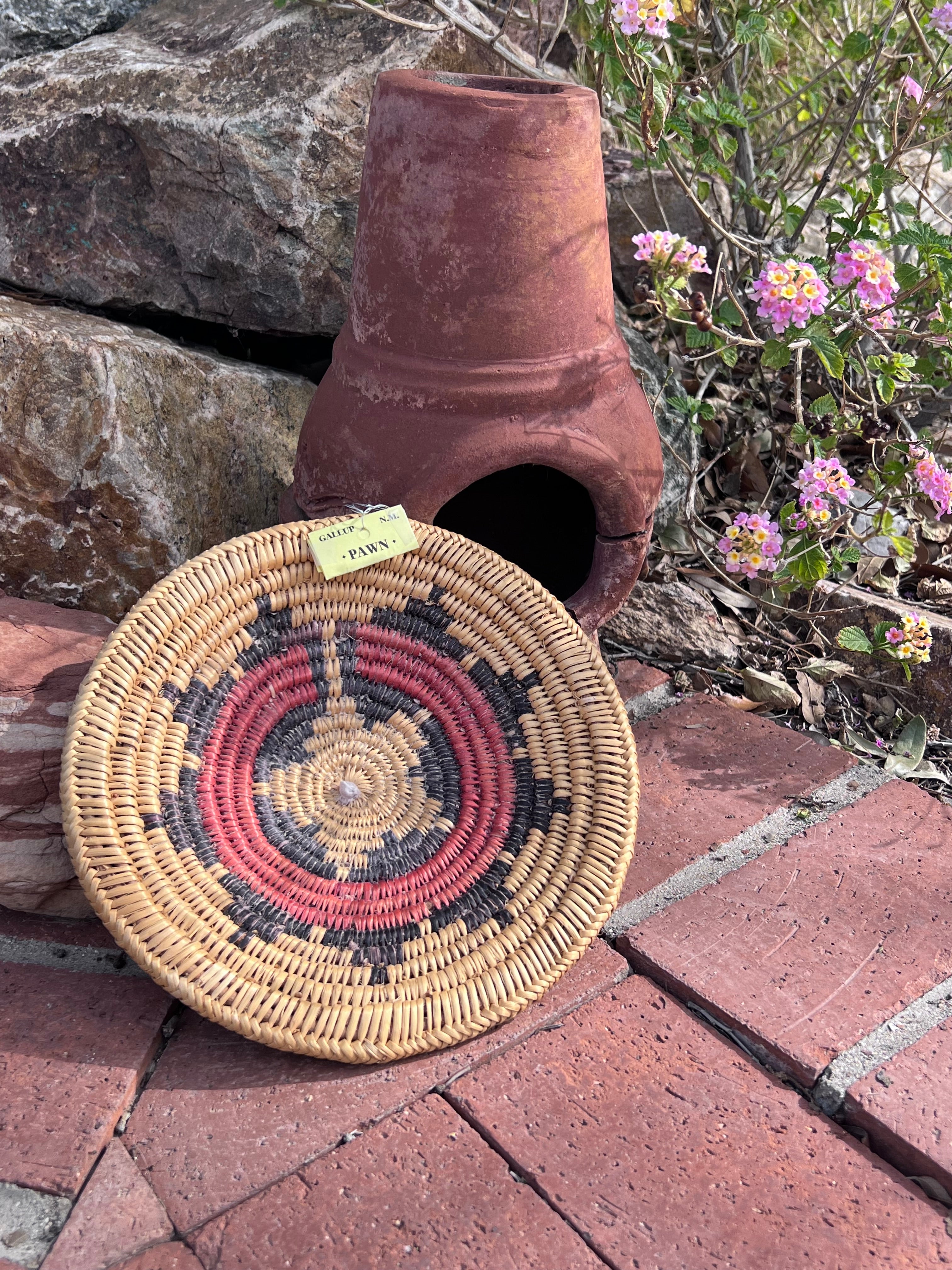 Old Pawn Handcrafted Woven Basket #9