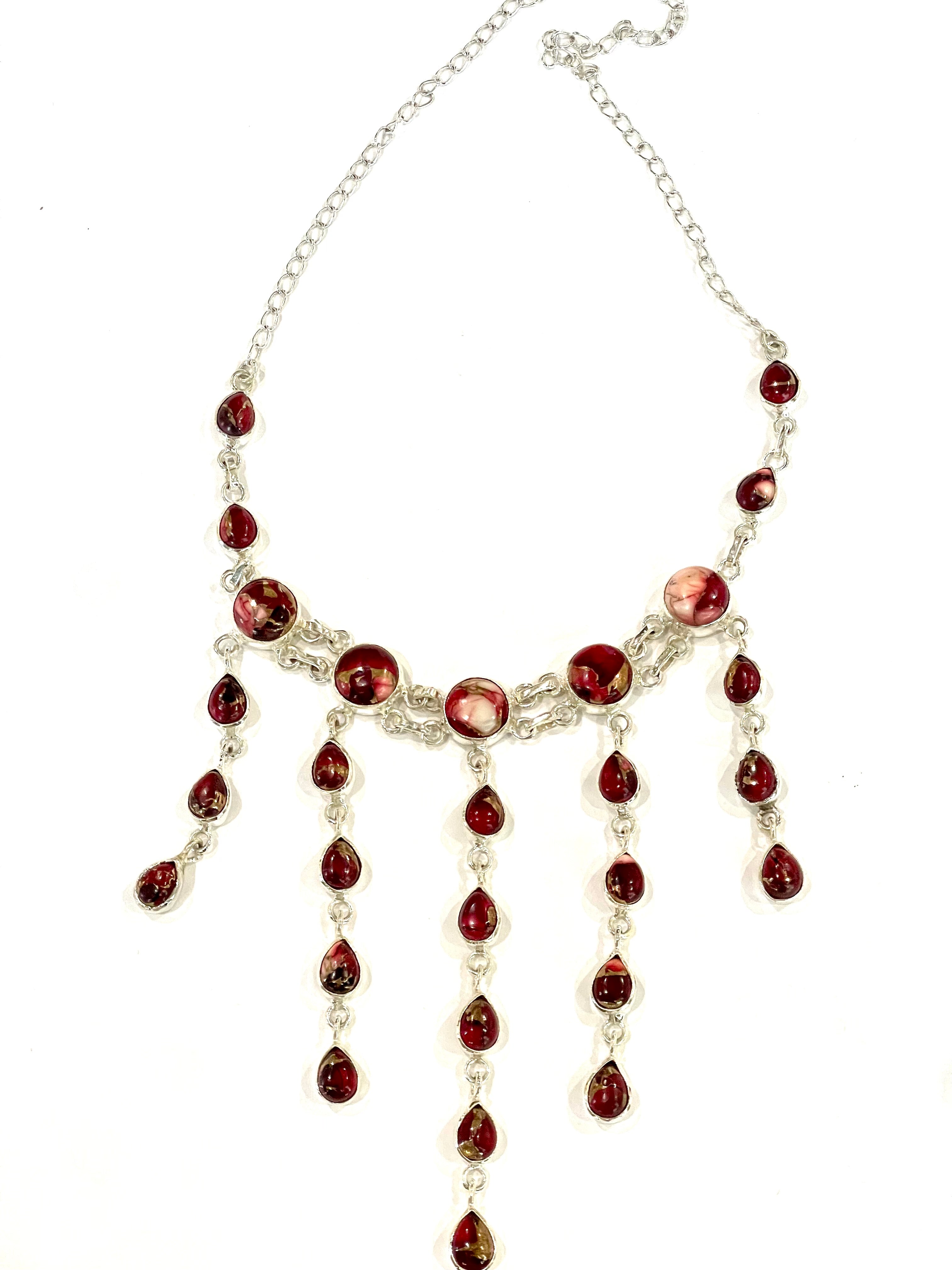 Beautiful Handmade Sterling Silver Dahlia Rose Necklace