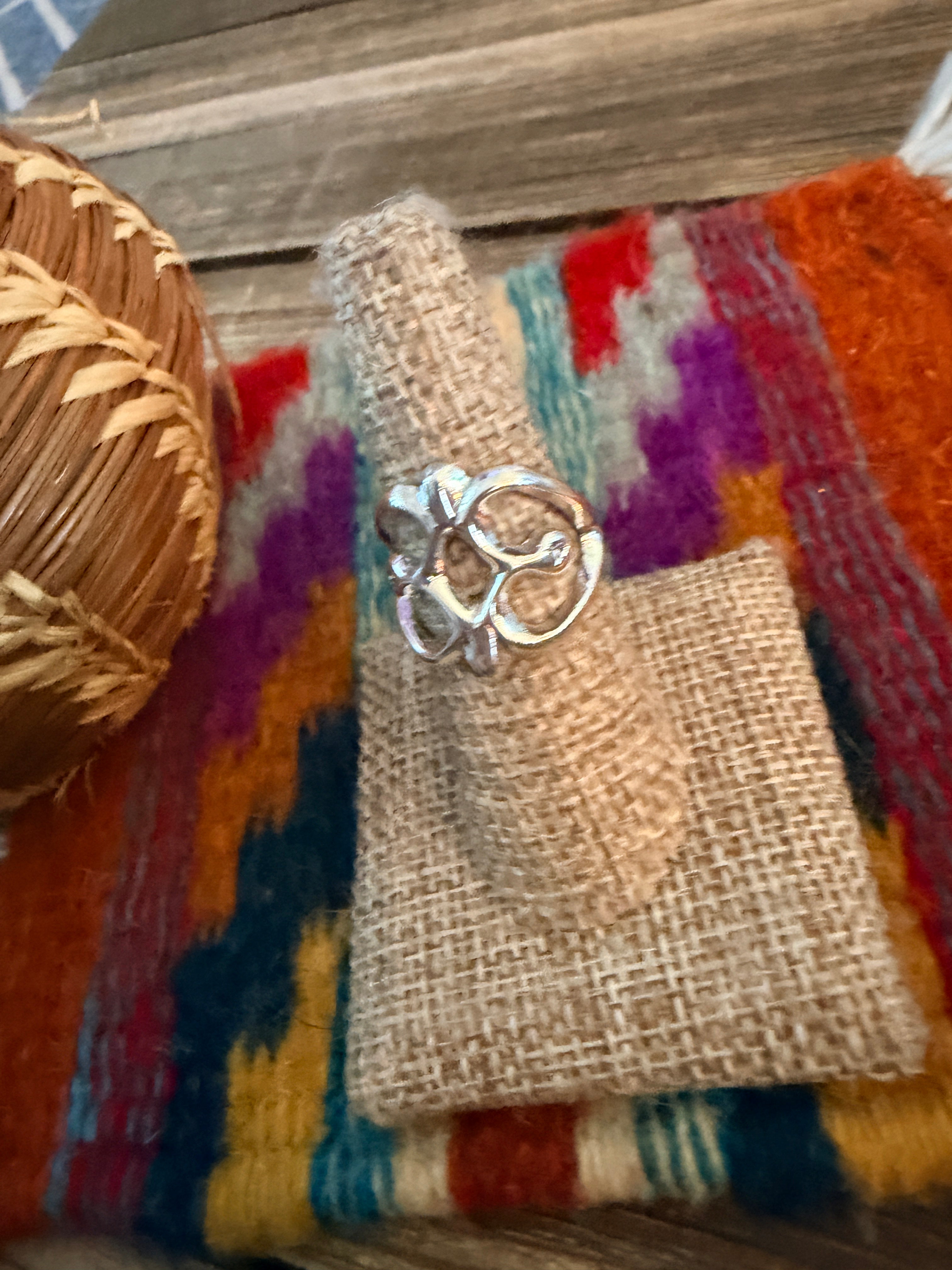 Handcrafted Sterling Silver Band Ring by Francis L. Begay