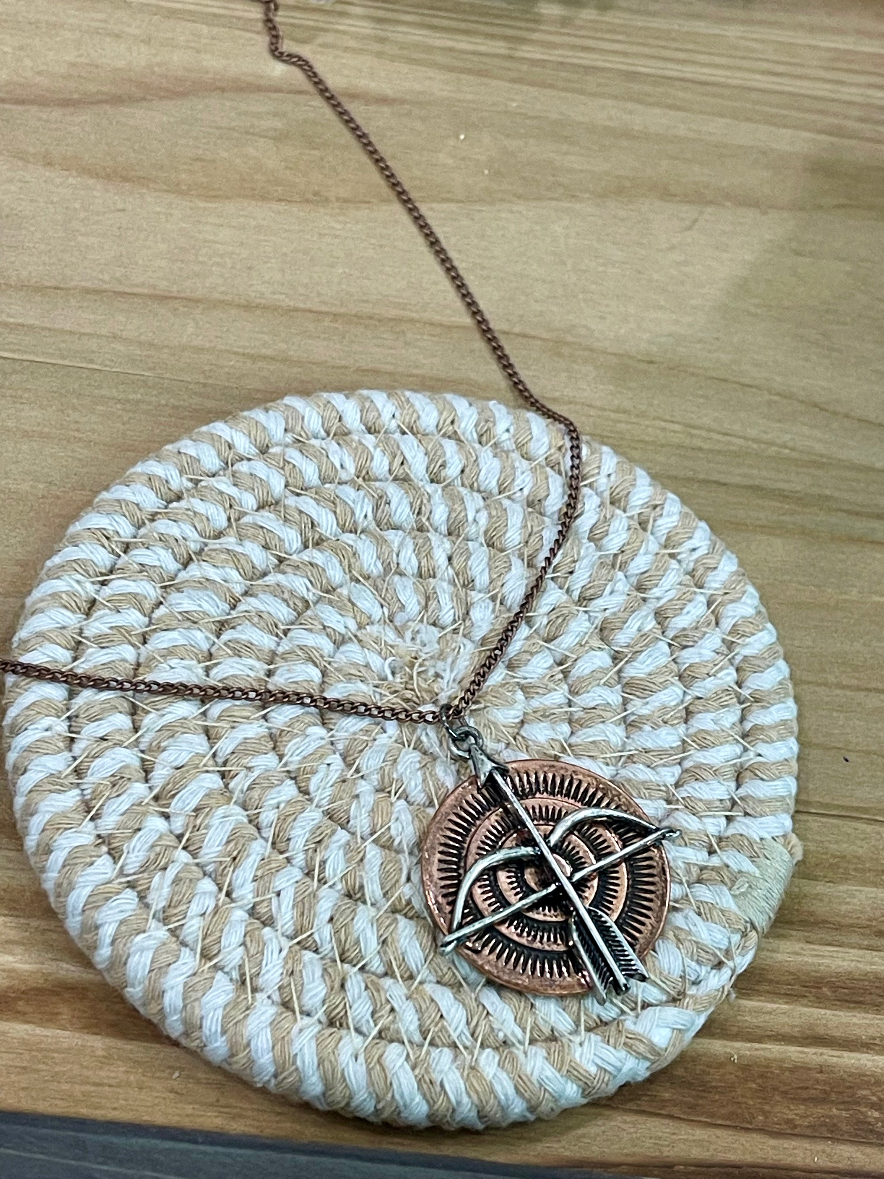 Vintage Handmade Copper Necklace