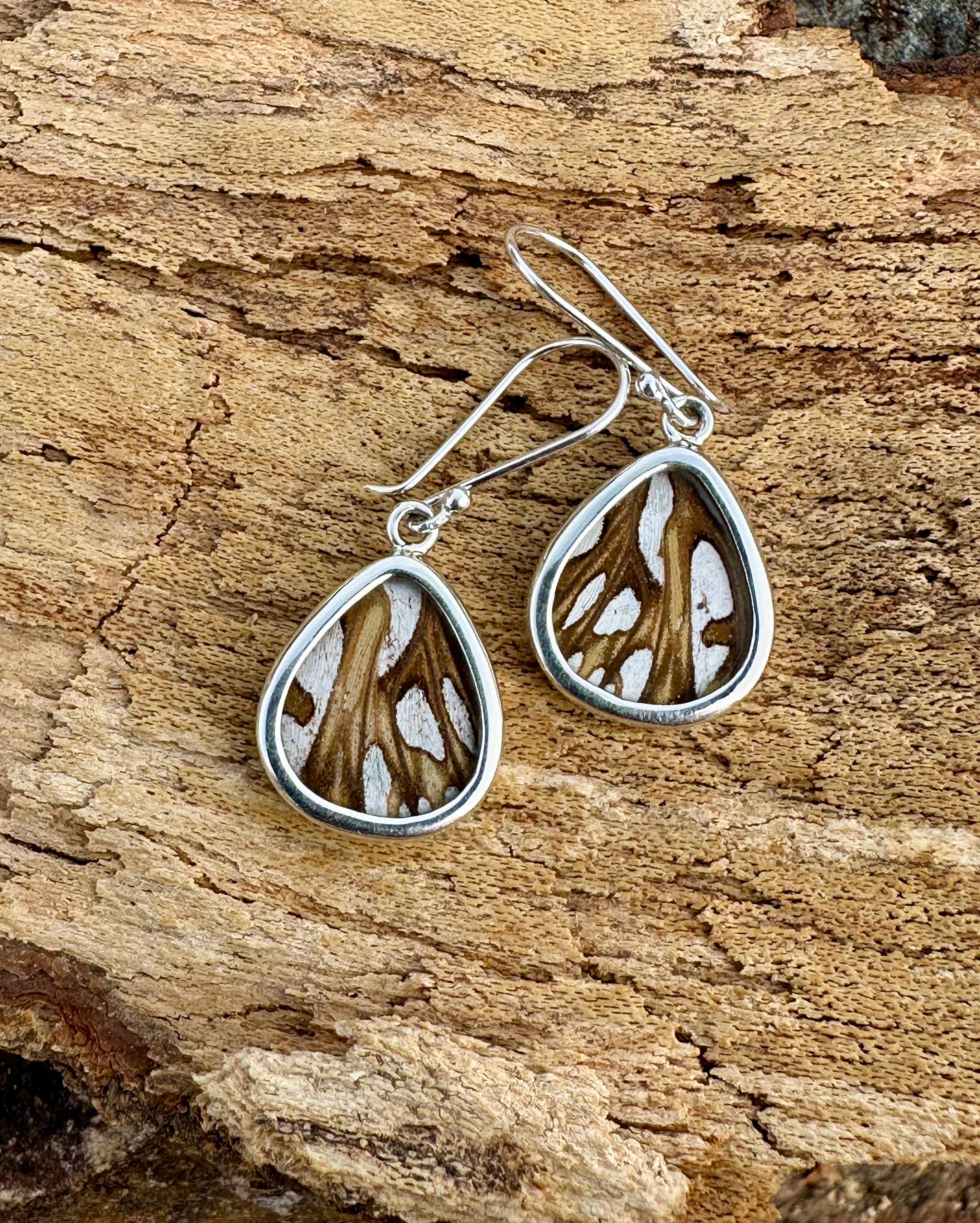 Dione Moneta Butterfly Sterling Silver Dangle Earrings