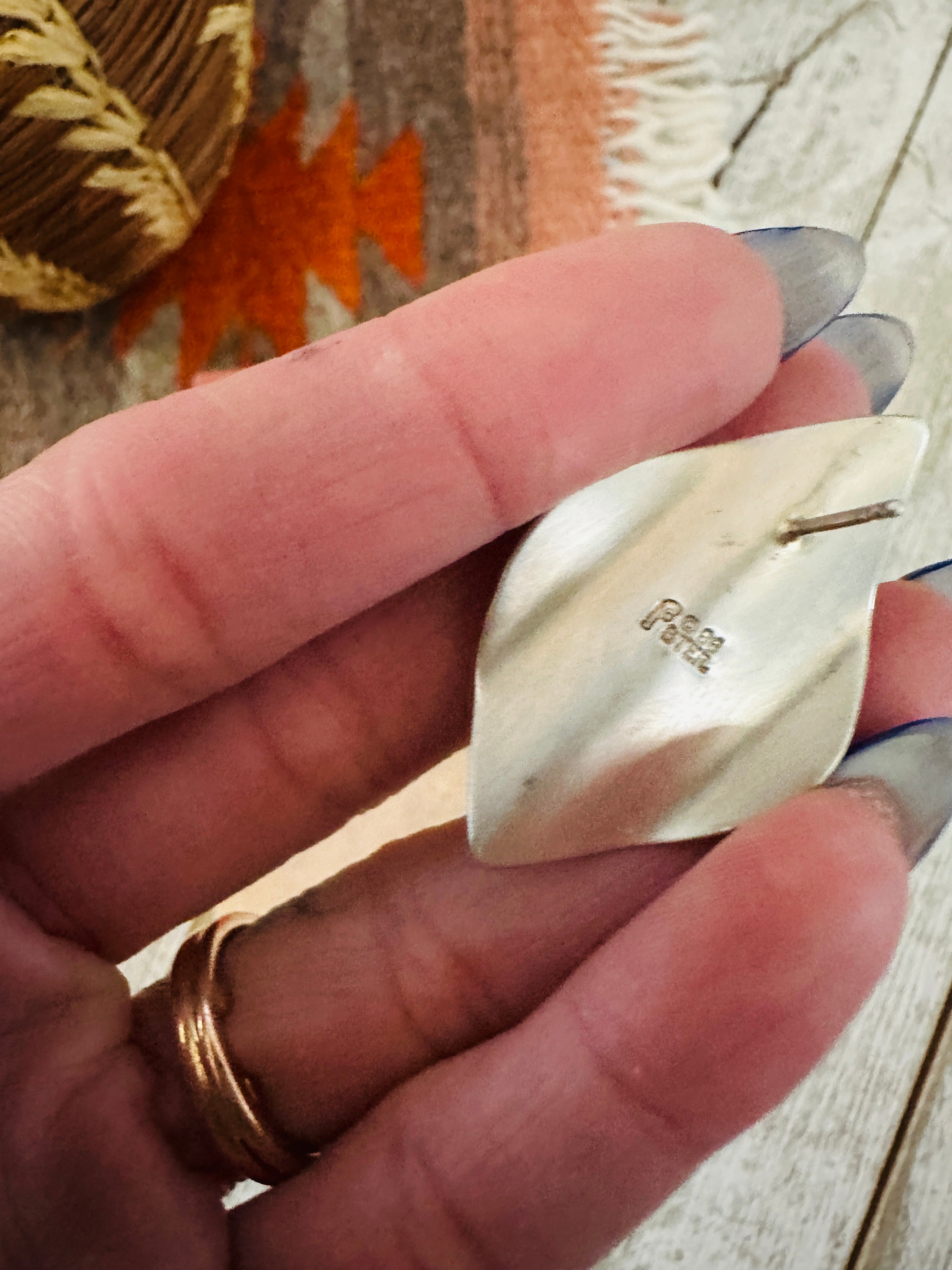 Handcrafted Freshwater Pearl & Sterling Silver Post Earrings