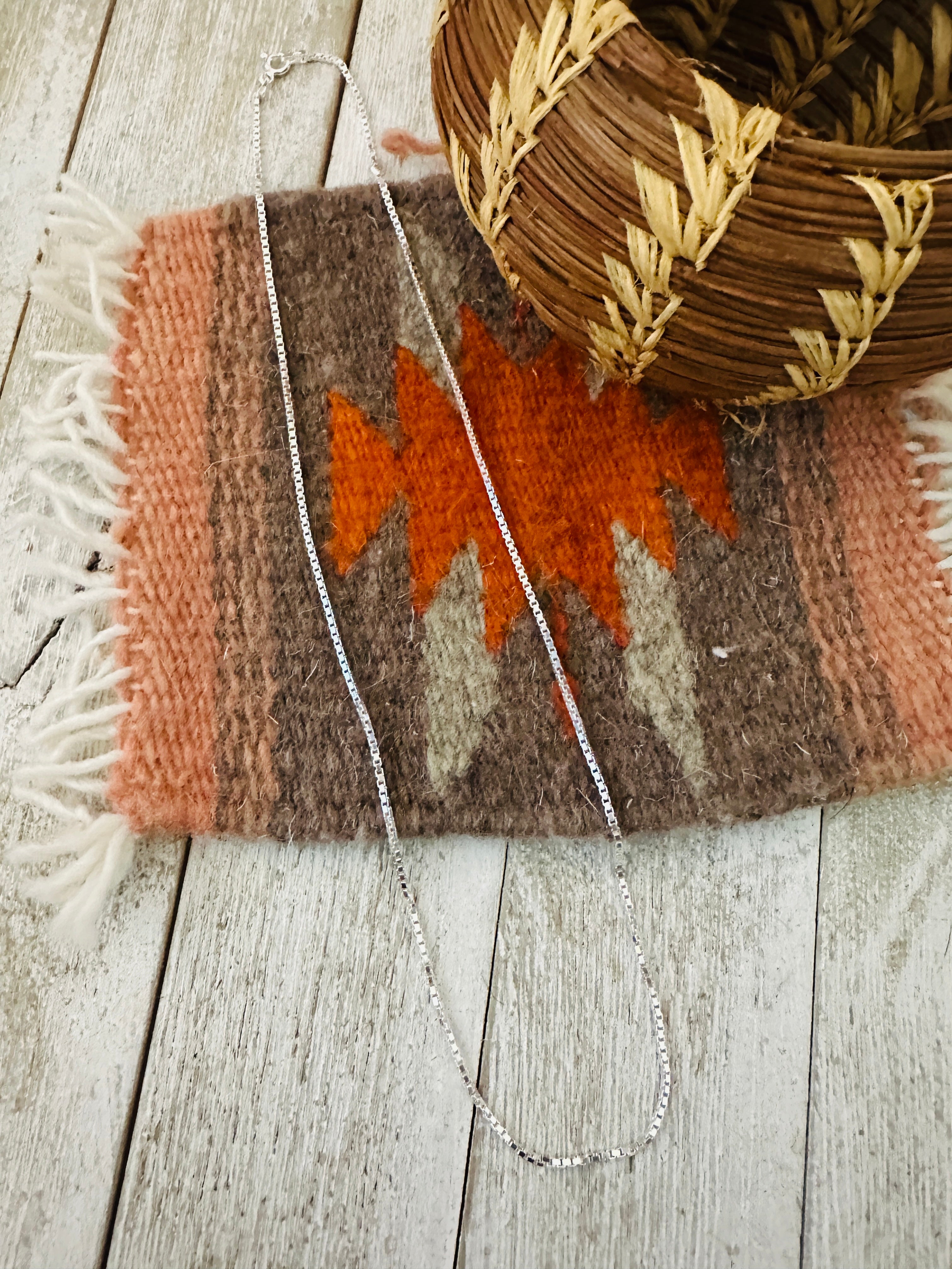 Italian Sterling Silver 18 Inch Chain Necklace