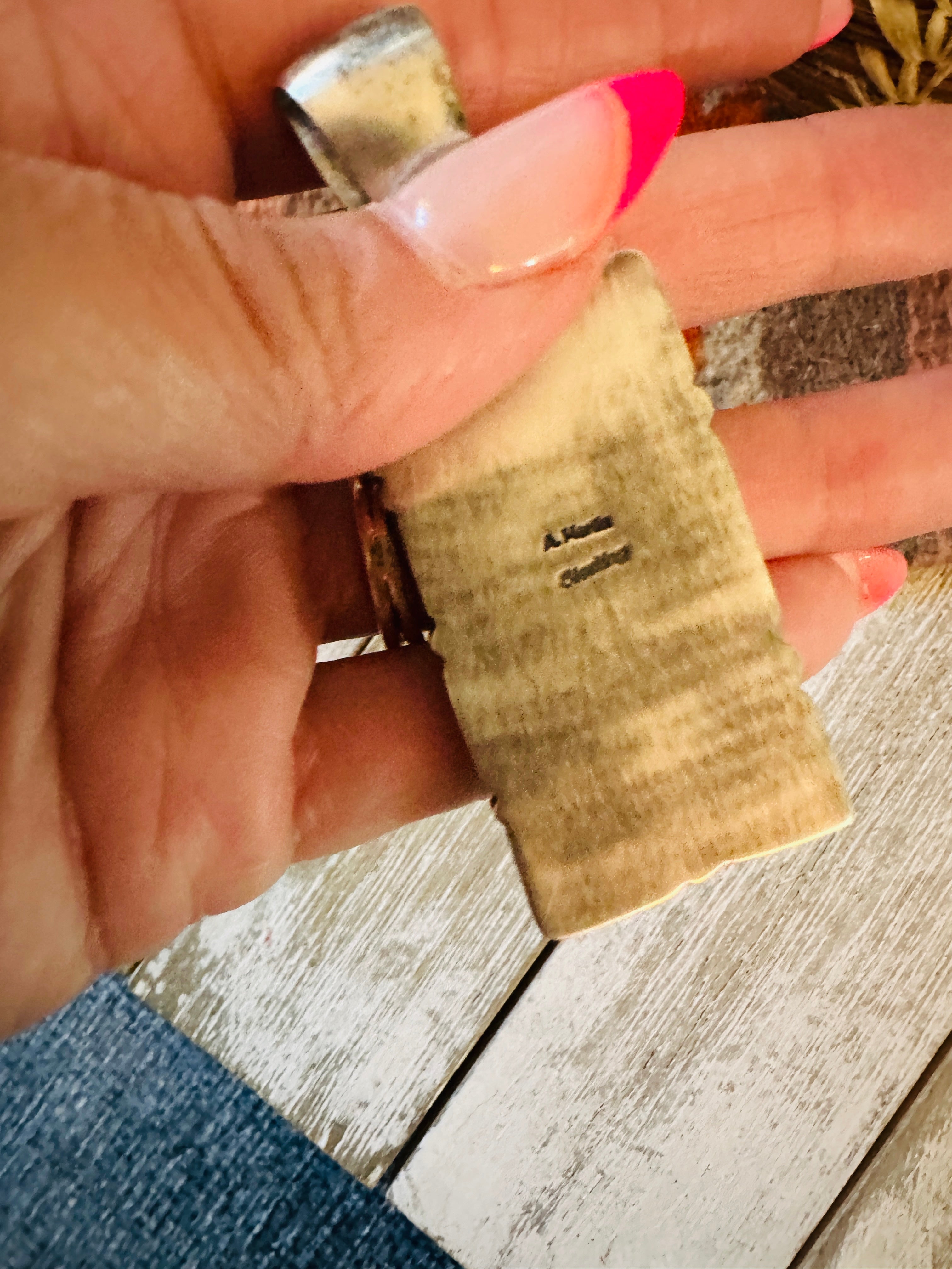 Handcrafted Electric Rainbow Turquoise, Spiny & Sterling Silver Cluster Pendant by Angela Martin