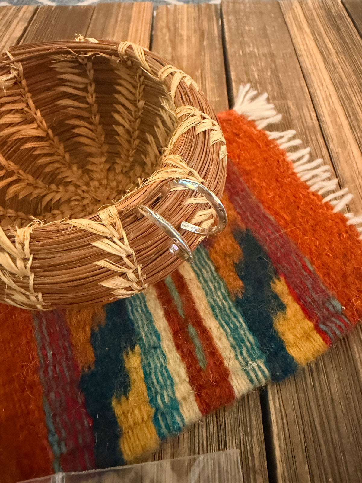 Handcrafted Sterling Silver Hoop Earrings