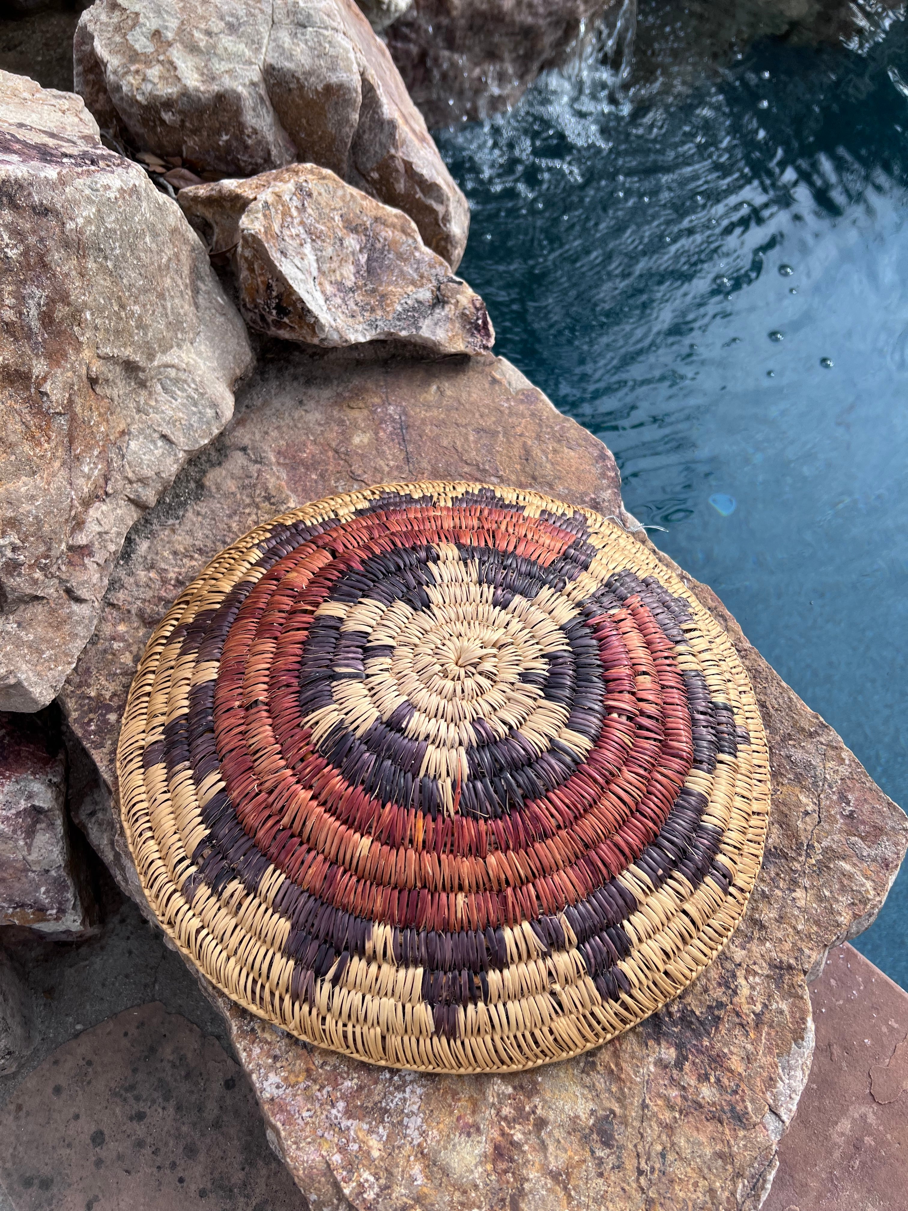 Old Pawn Handcrafted Woven Basket #7