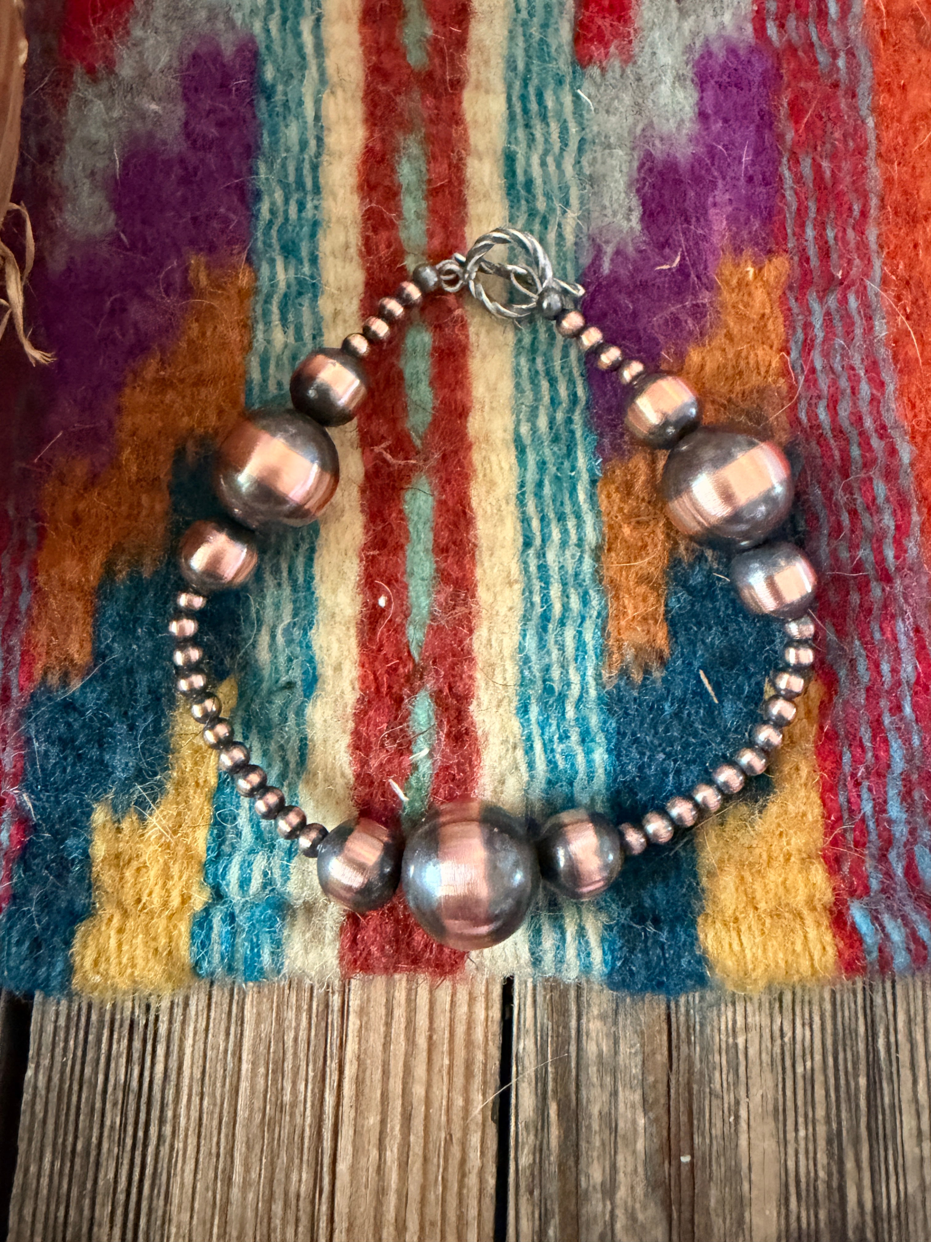 Handcrafted Copper Beaded Bracelet