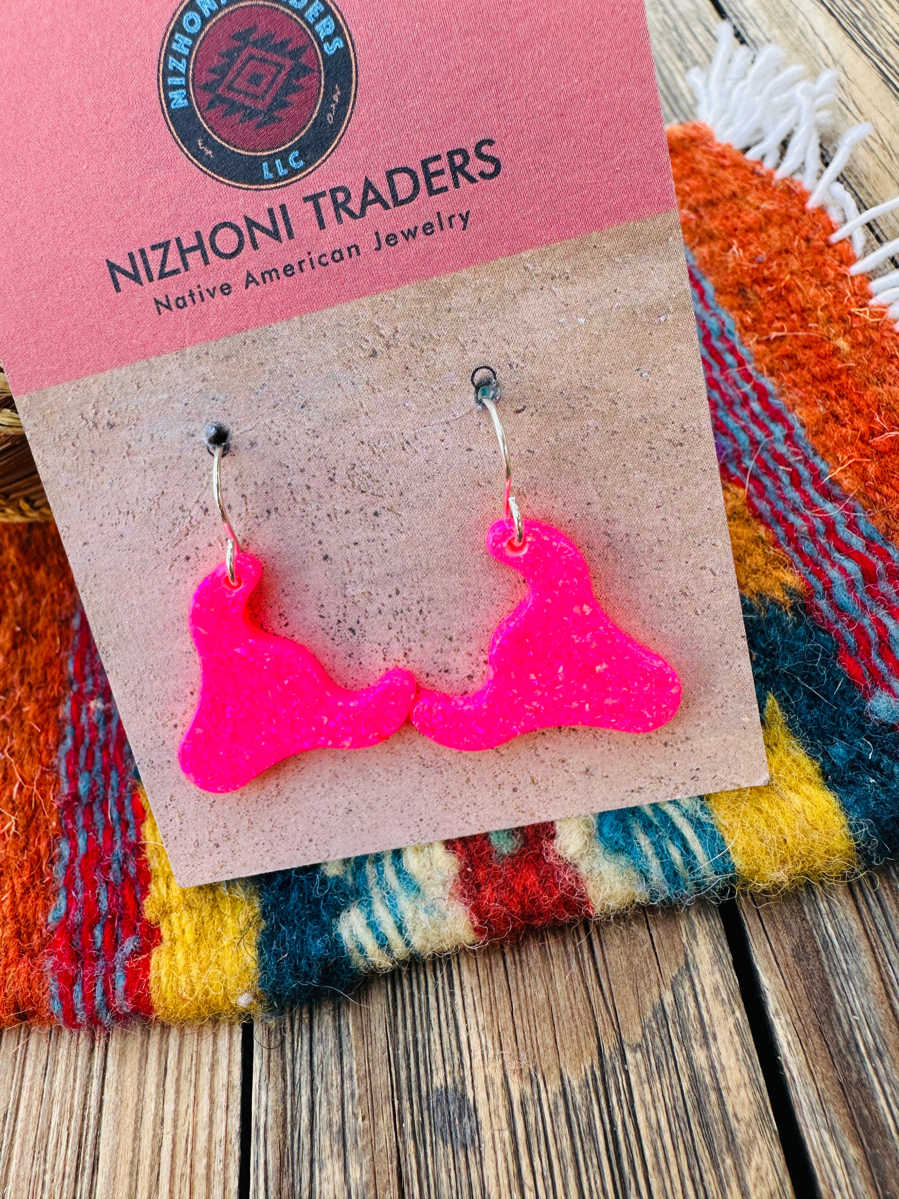 Handcrafted Sterling Silver & Opal Bullhead Dangle Earrings