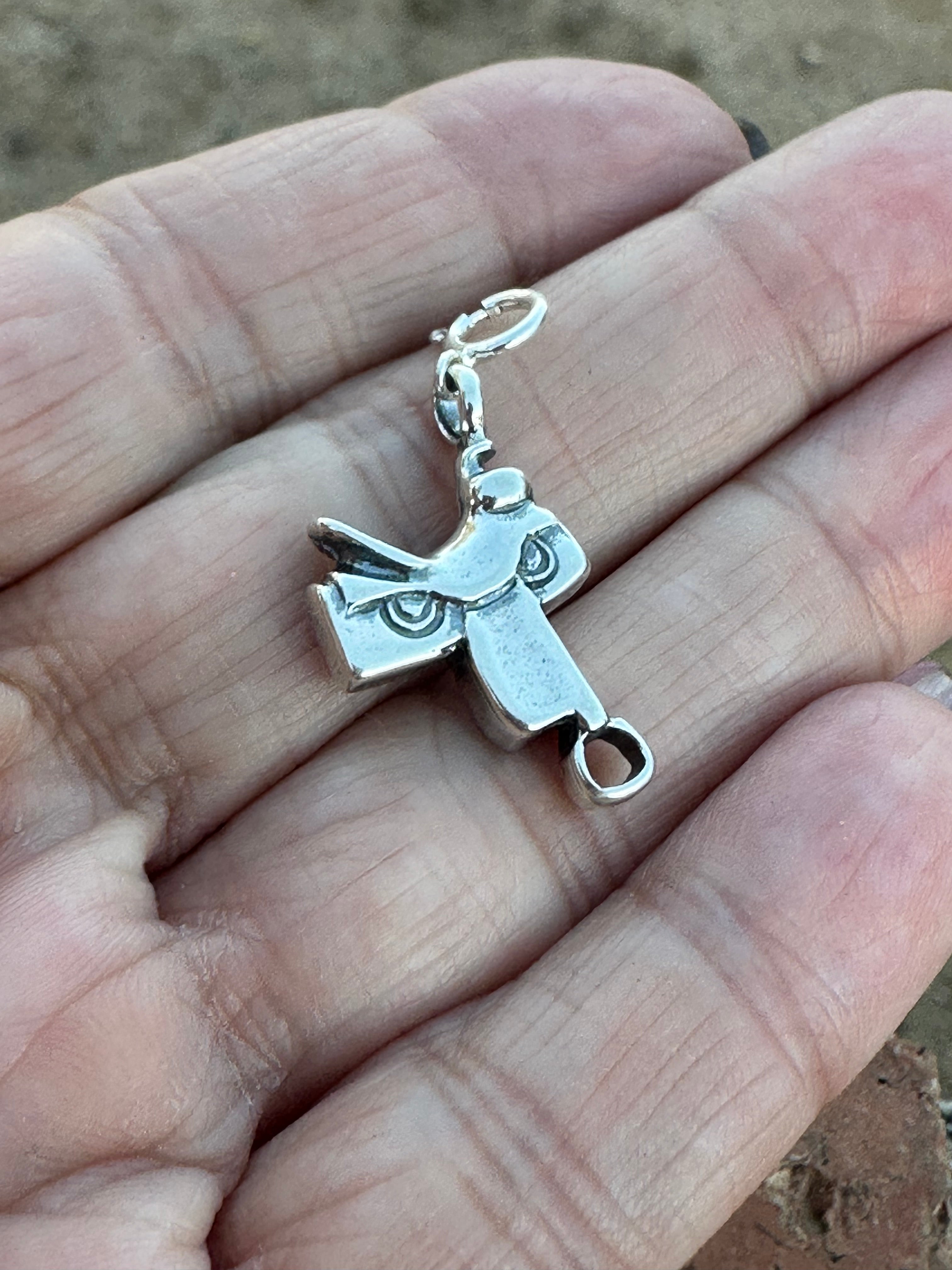 Handcrafted Sterling Silver Saddle Up Charm