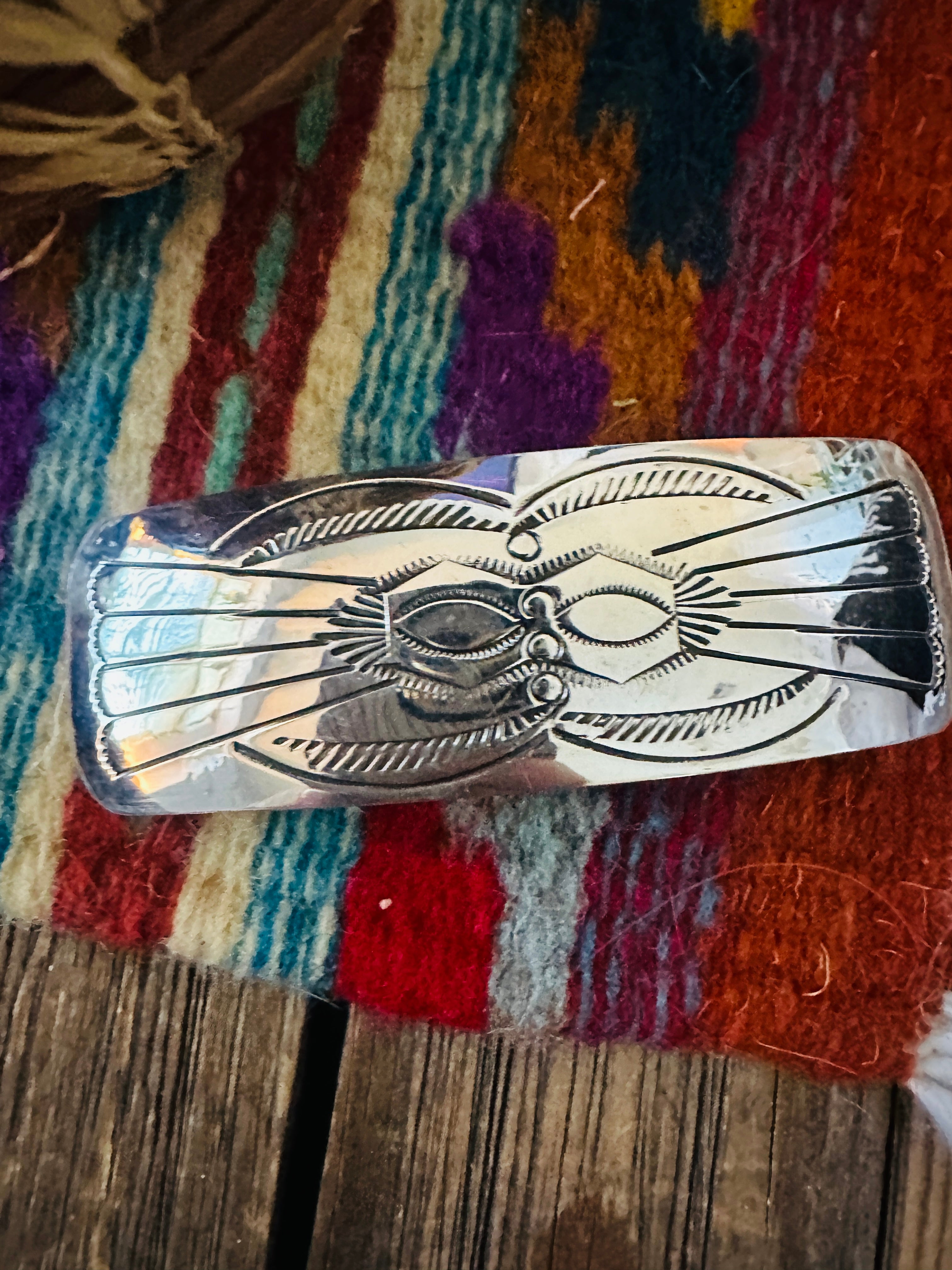 Handcrafted Sterling Silver Hair Barrette