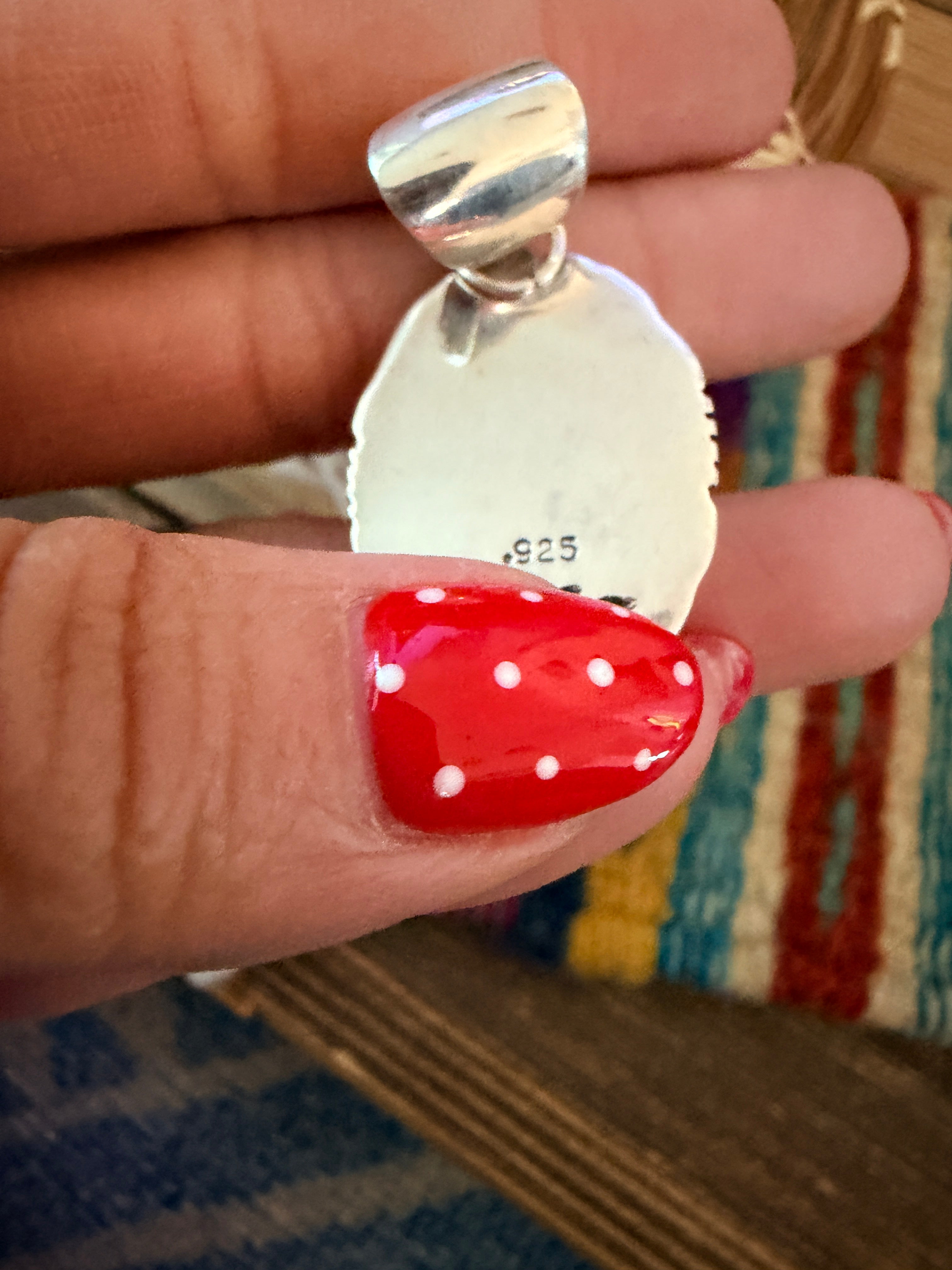 Handcrafted Turquoise and Sterling Silver Pendant