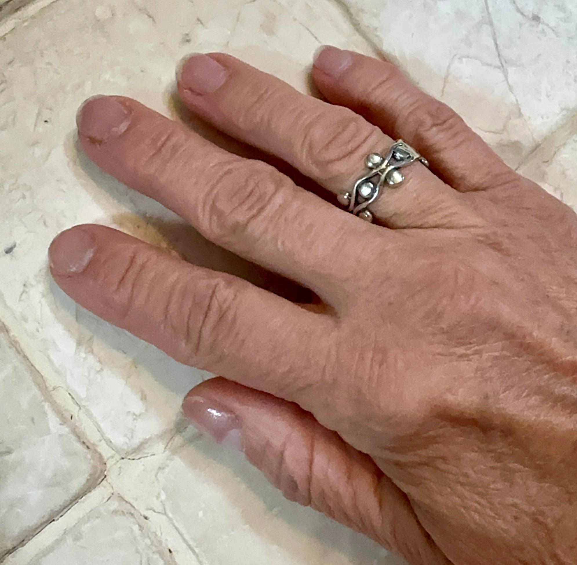 Dots All Around Sterling Silver Ring