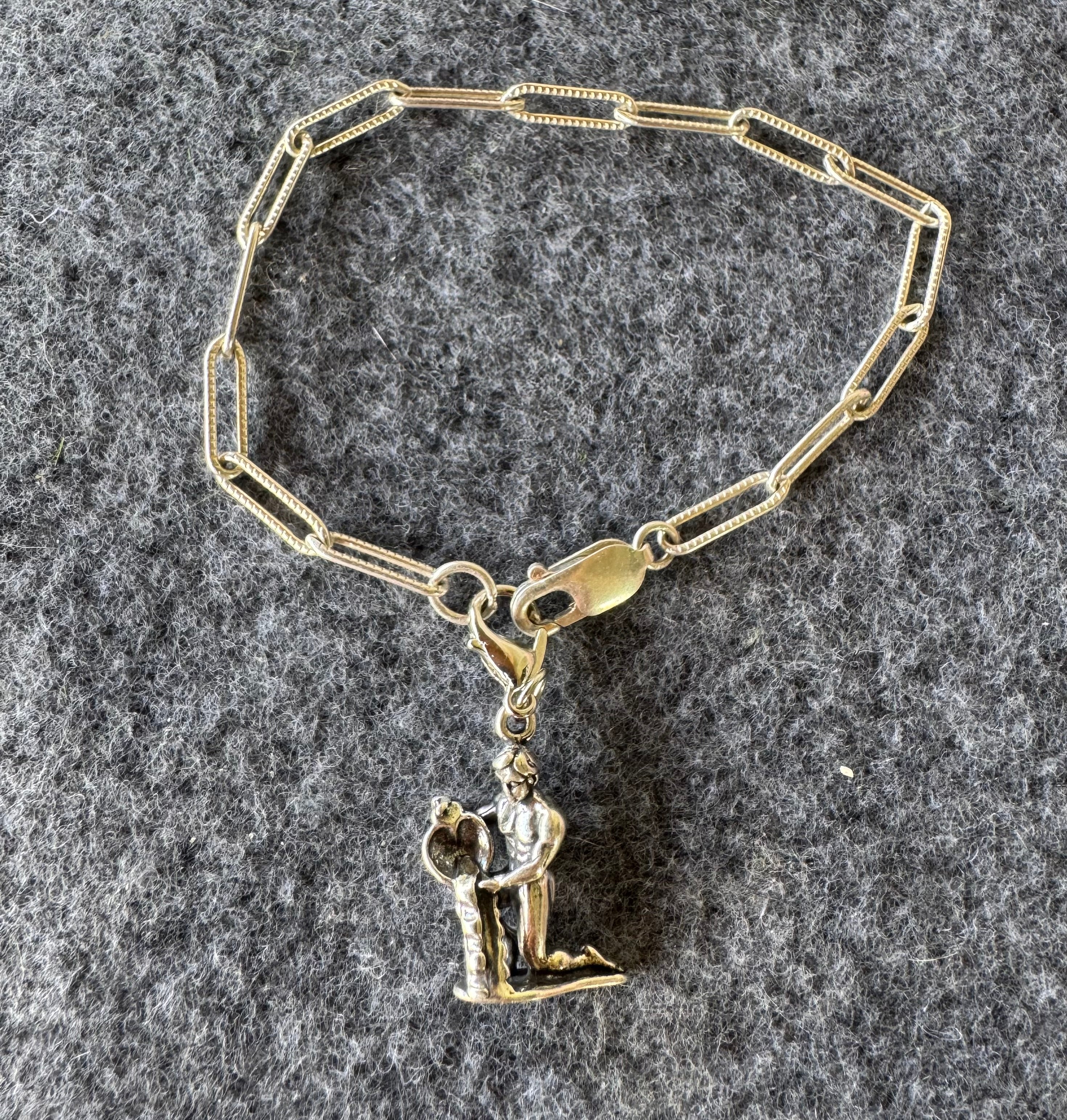 Handcrafted Sterling Silver Aquarius Charm