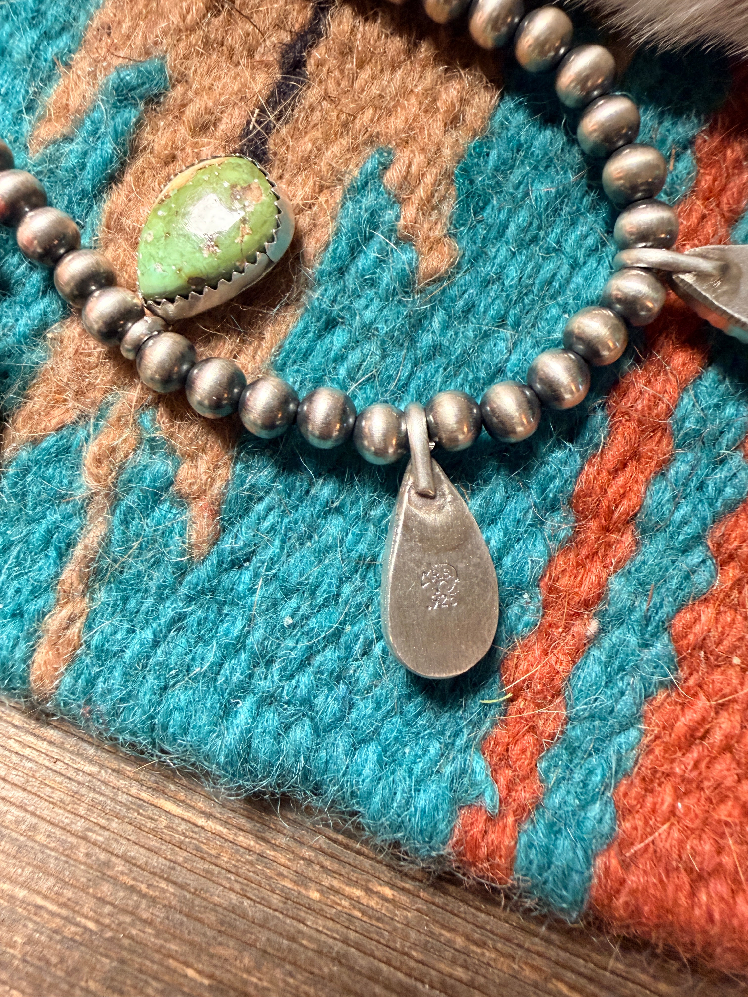 Handcrafted Sonoran Gold and Sterling Silver Squash Blossom Necklace