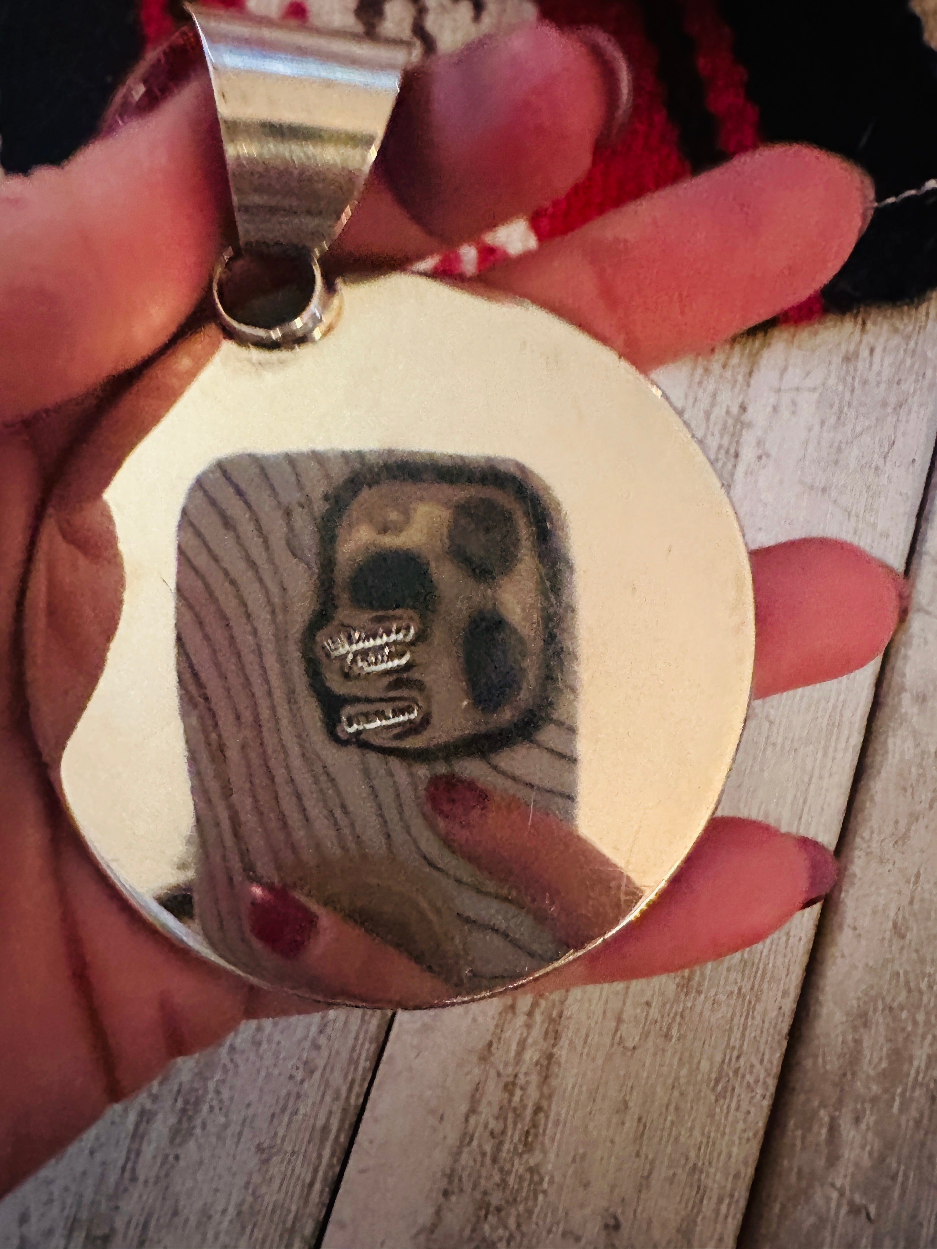 Handcrafted Sterling Silver & Turquoise Cross Pendant by Chimney Butte