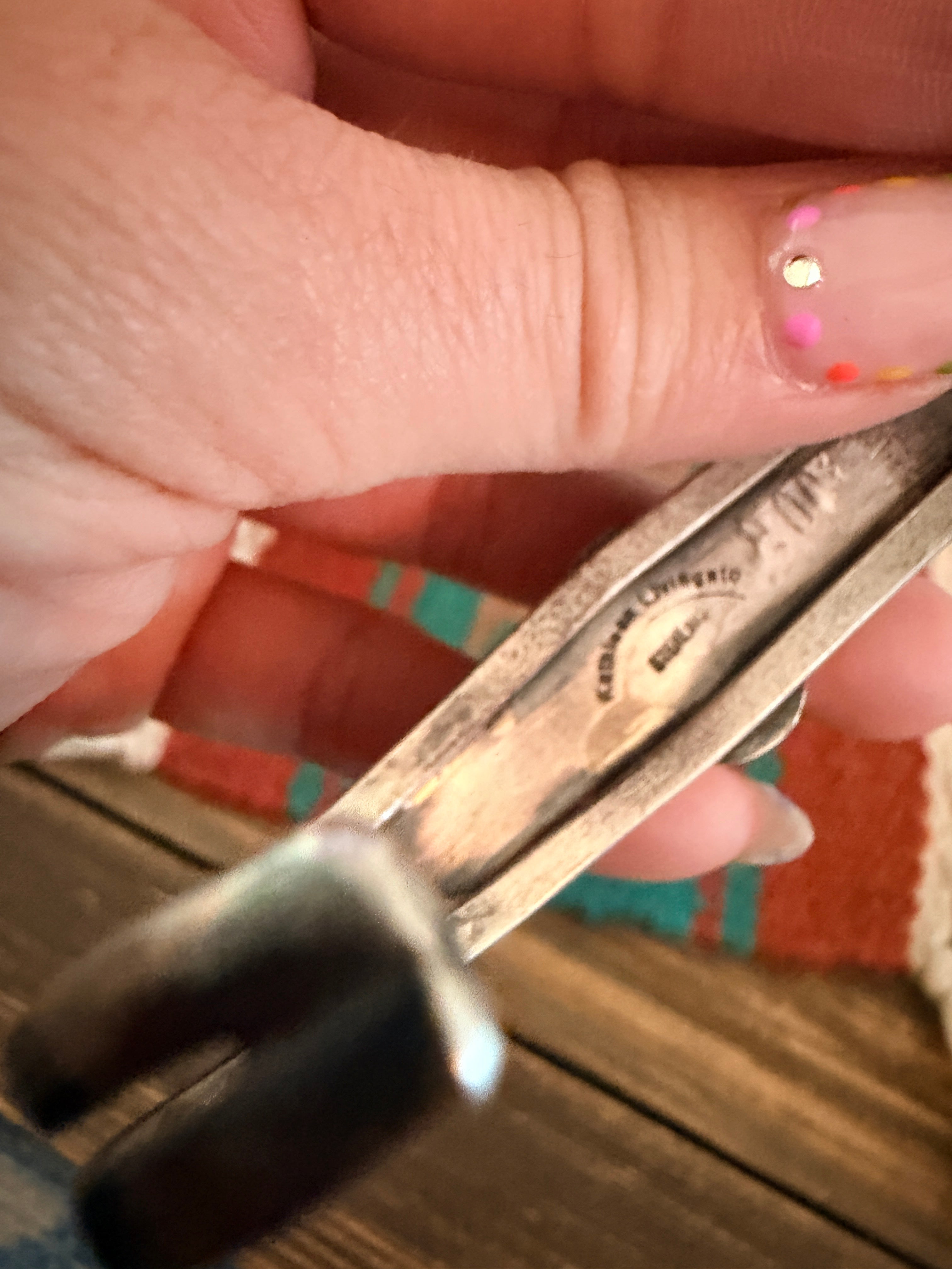 Handcrafted Turquoise & Sterling Silver Cuff Bracelet by Kathleen Livingston