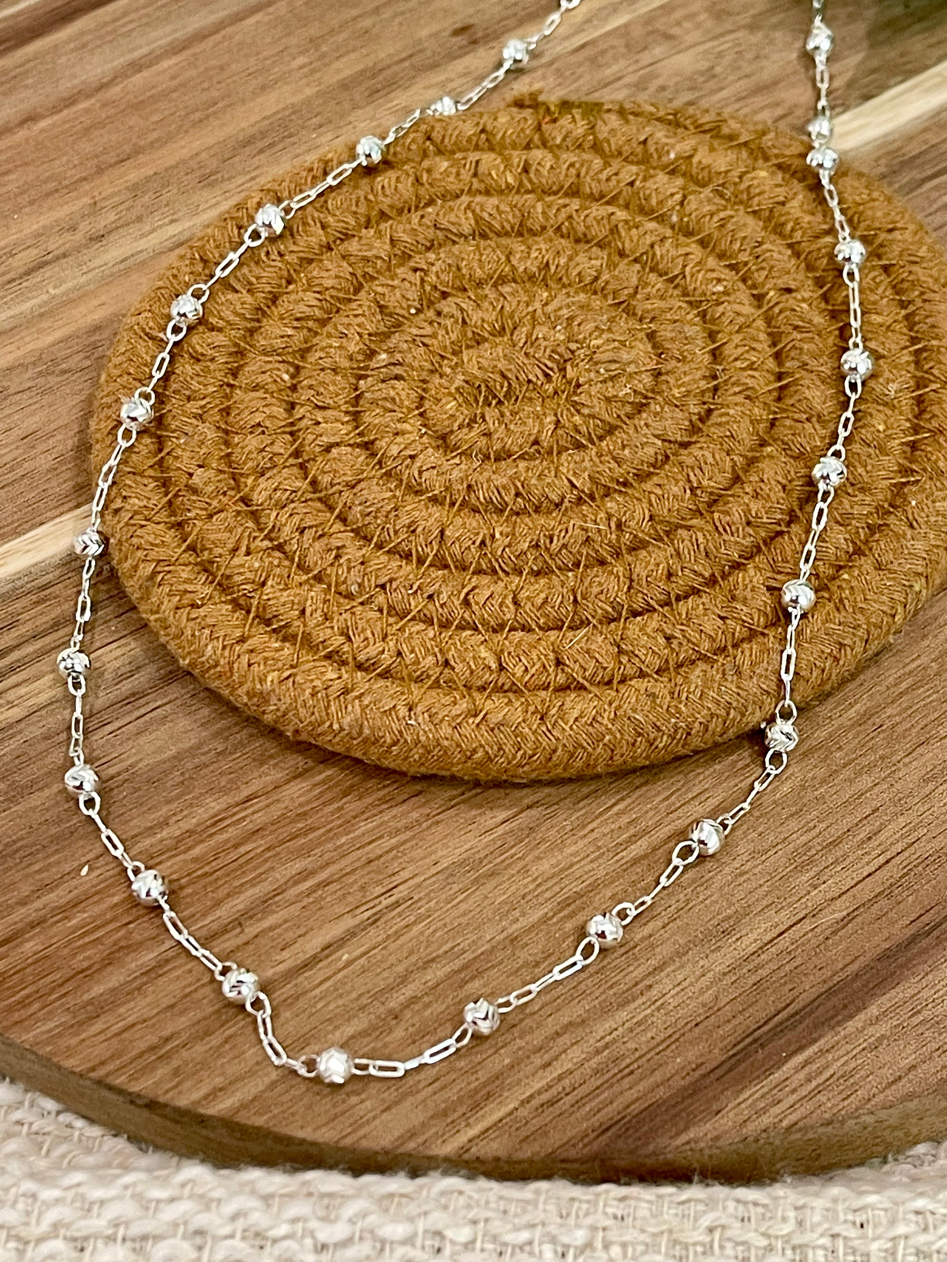 Handmade In Mexico Sterling Silver Chain Necklace