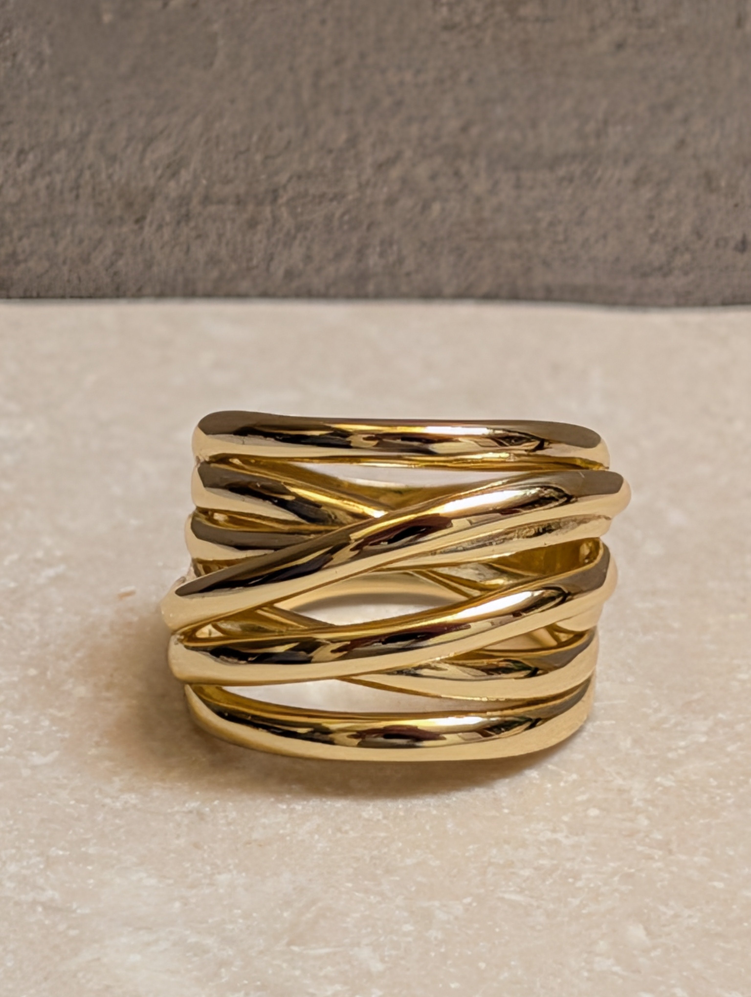 14k Gold Layered Stacking Ring