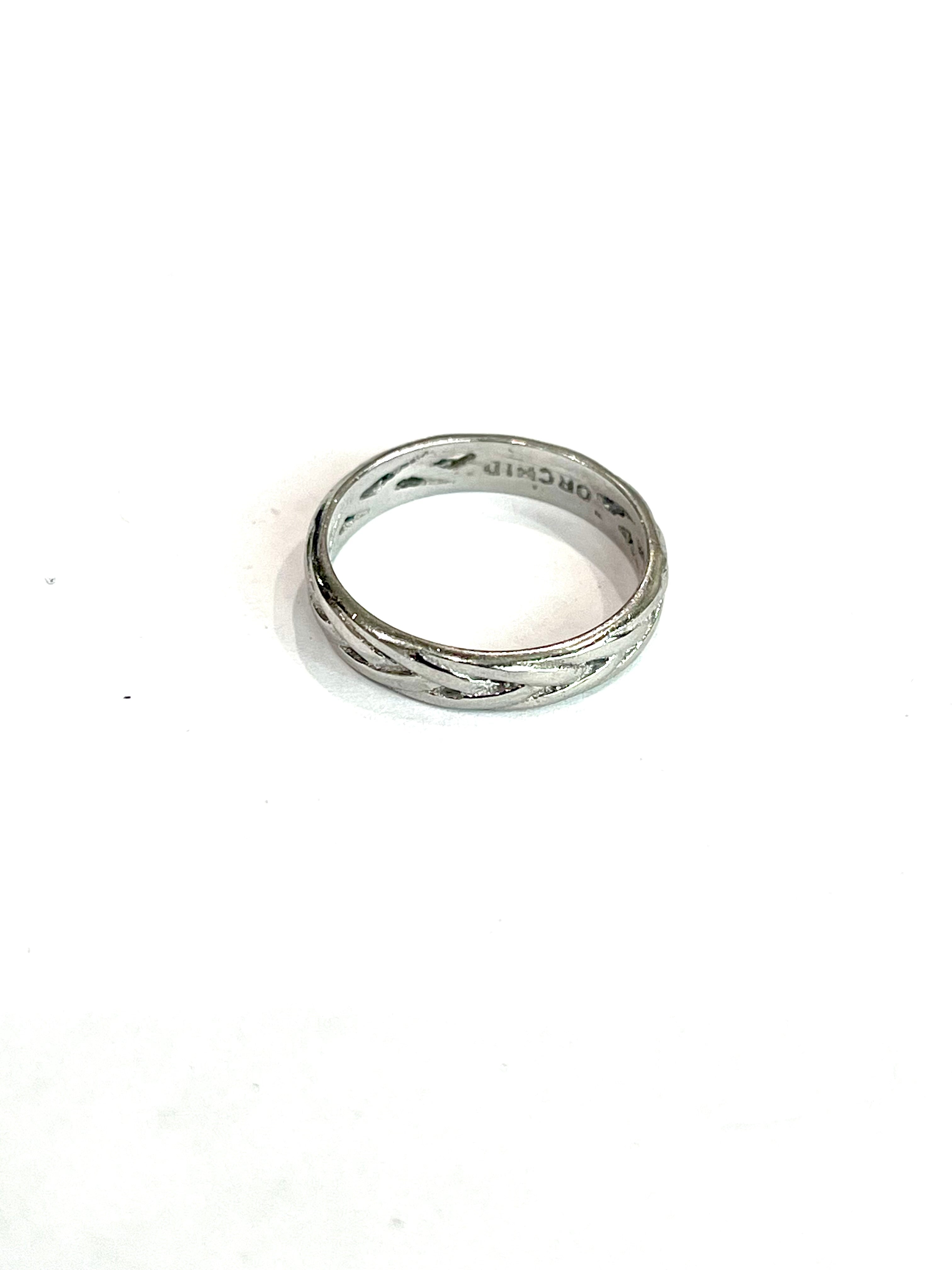 The Bijoux Vault Vintage Silver Band Ring Sz 6.5