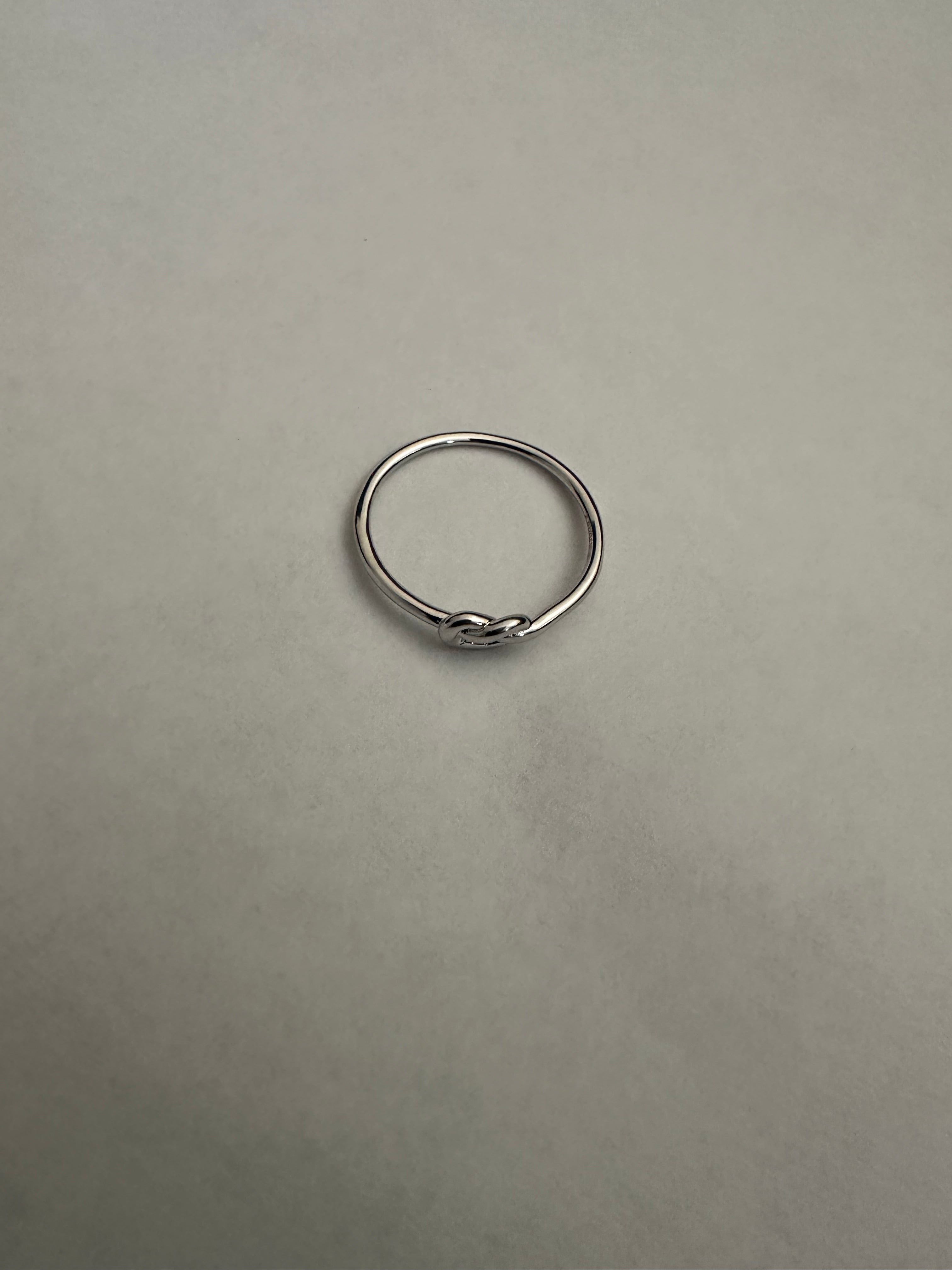 Sterling Silver Love Knot Ring